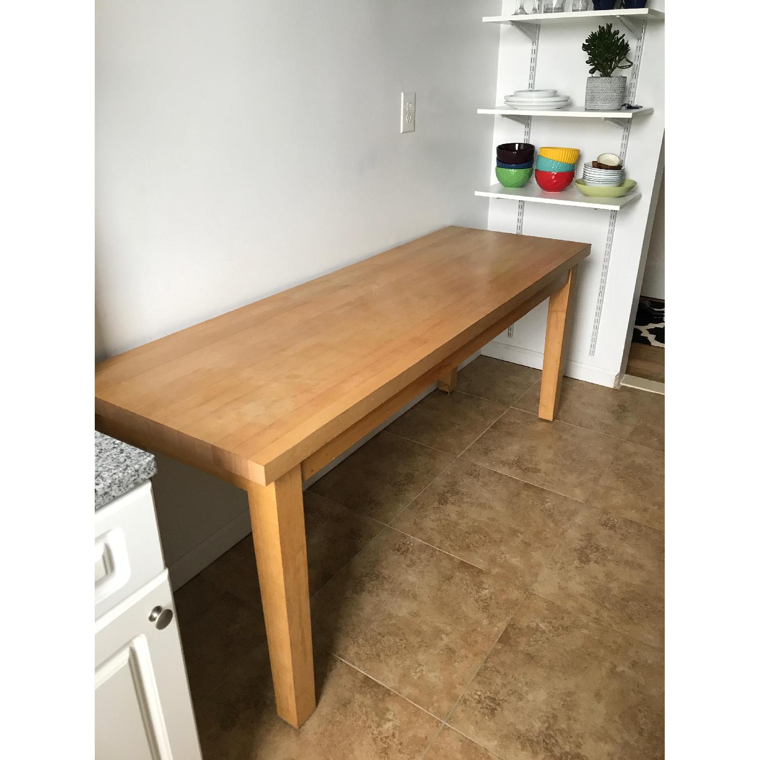 Butcher Block Style Table - image-3