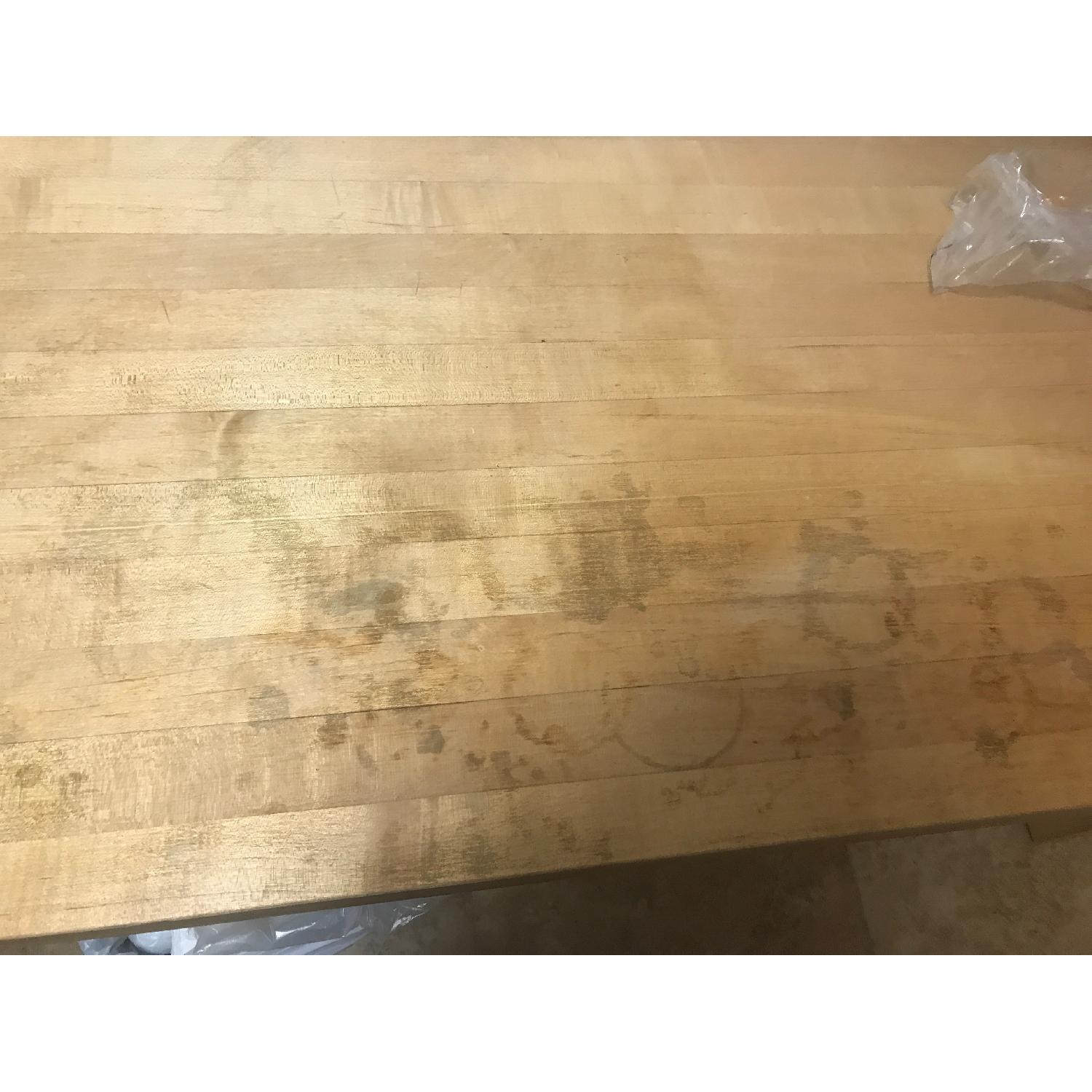 Butcher Block Style Table - image-5