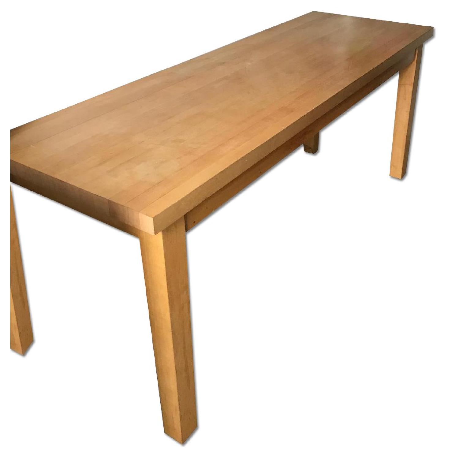 Butcher Block Style Table - image-0