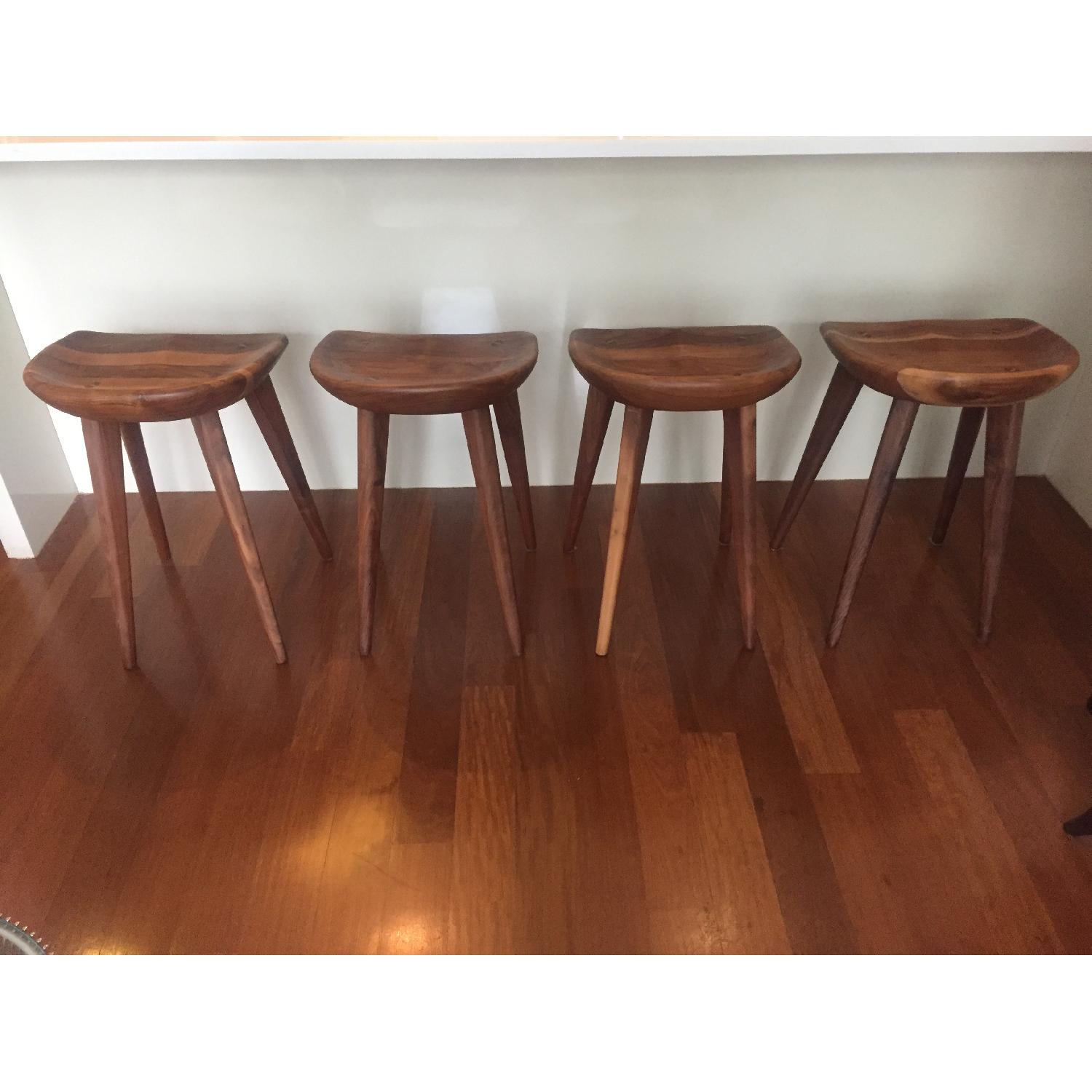 Organic Modernism Taburet Counter Stool in Walnut - image-2