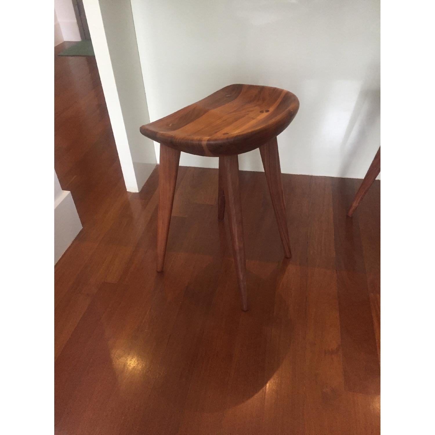 Organic Modernism Taburet Counter Stool in Walnut - image-3