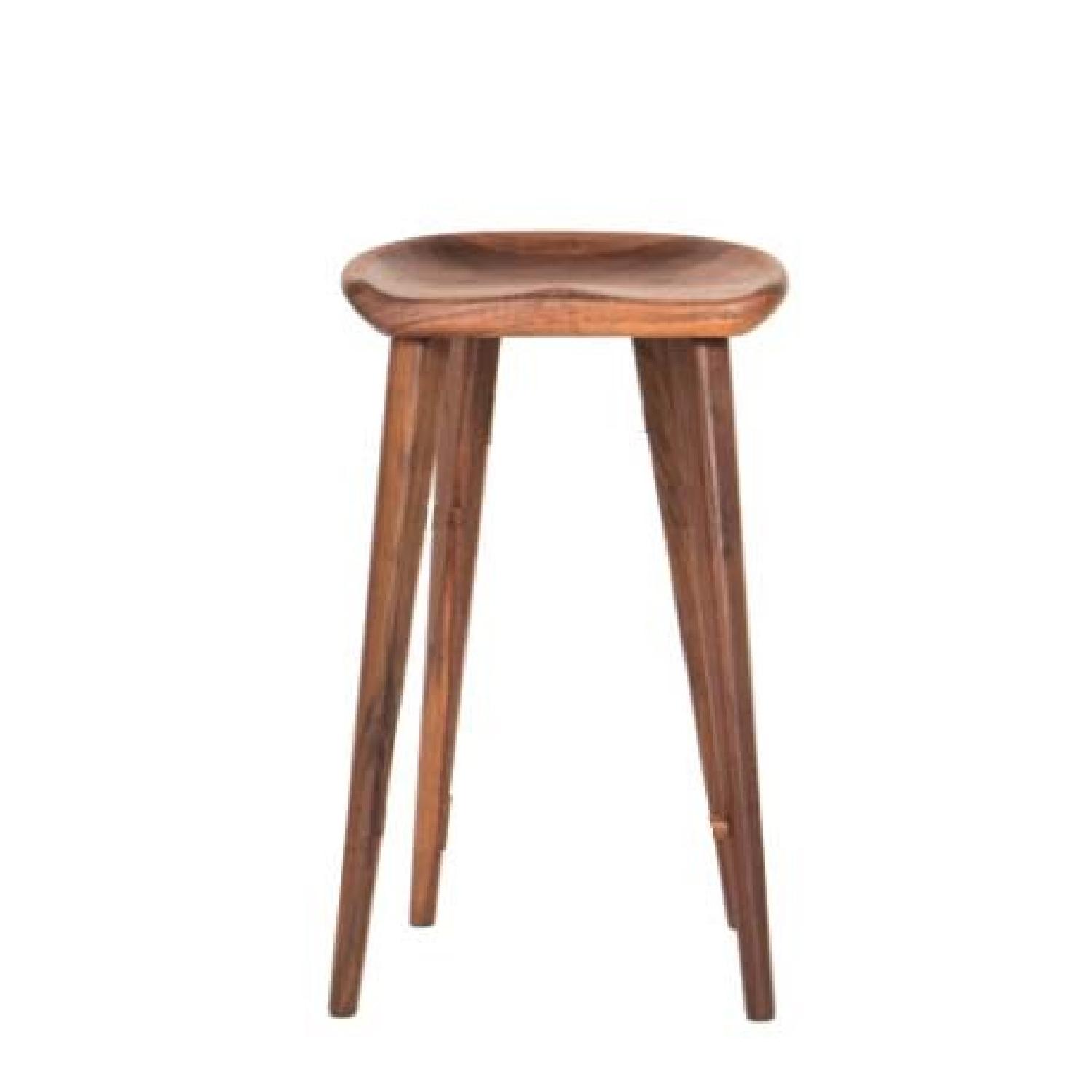 Organic Modernism Taburet Counter Stool in Walnut - image-4