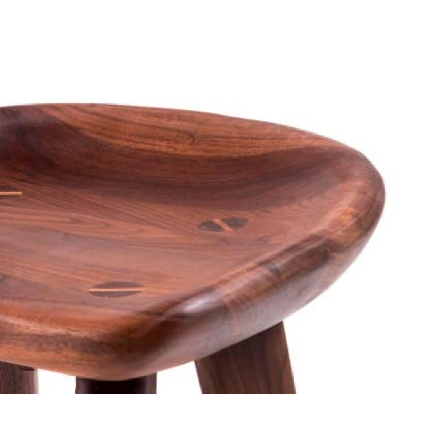 Organic Modernism Taburet Counter Stool in Walnut - image-6
