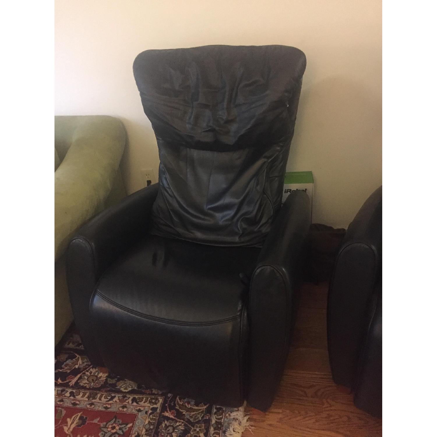 Automatic Leather Recliners w/ Tempur-pedic Headrest - image-5