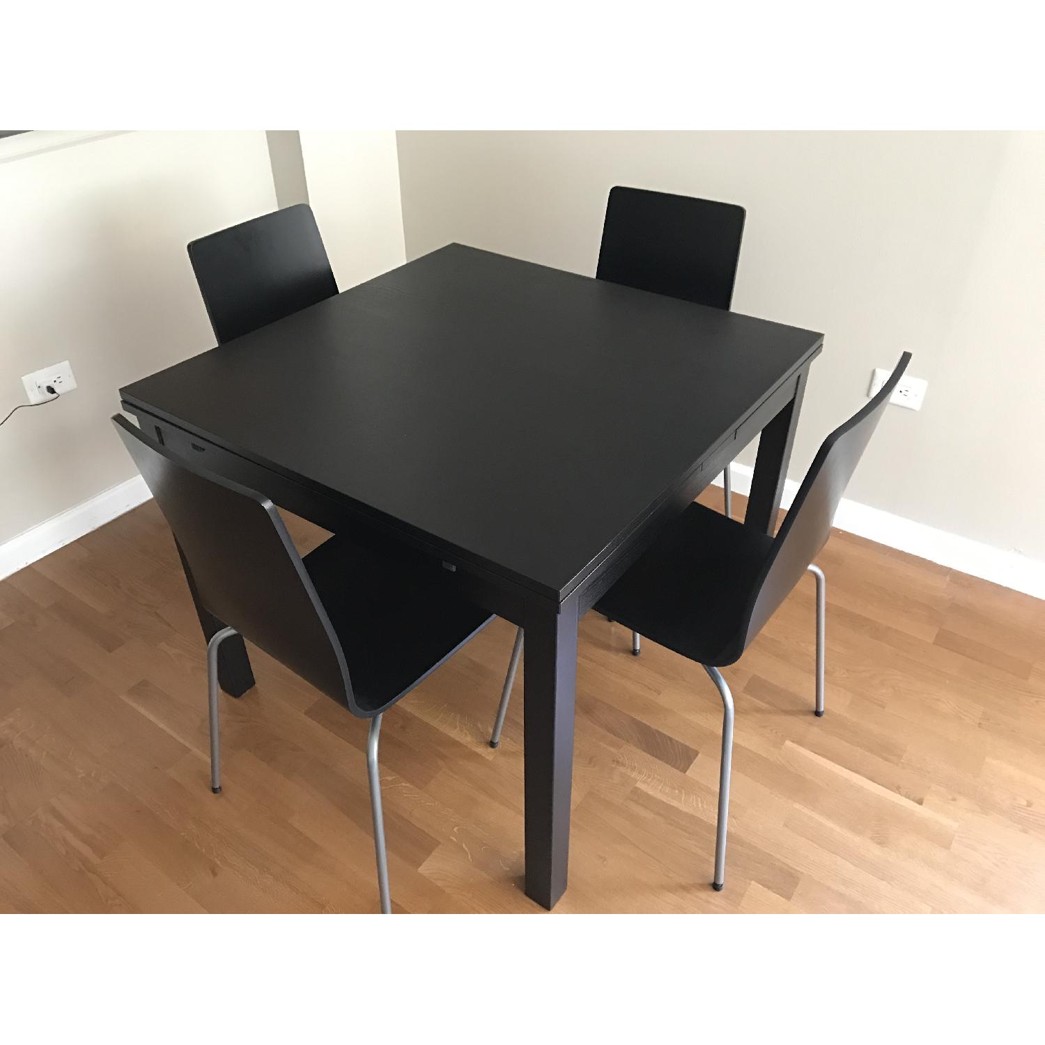 Ikea Extendable Dining Room Table w/ 6 Chairs - image-1