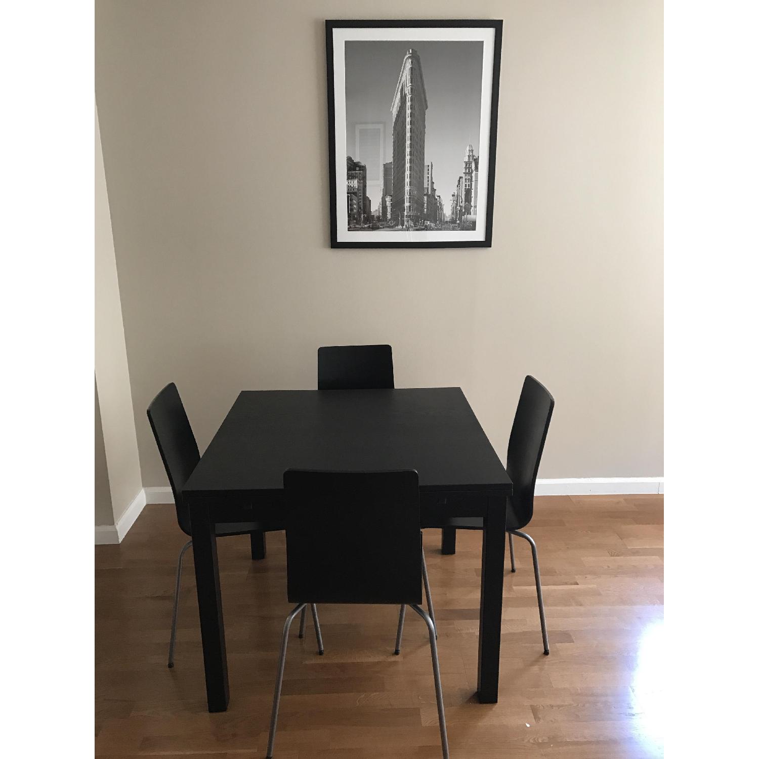 Ikea Extendable Dining Room Table w/ 6 Chairs - image-2