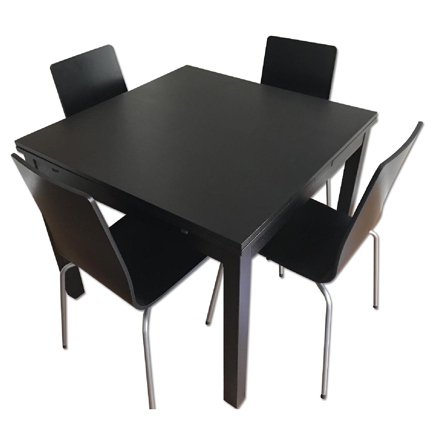 Ikea Extendable Dining Room Table w/ 6 Chairs - image-0