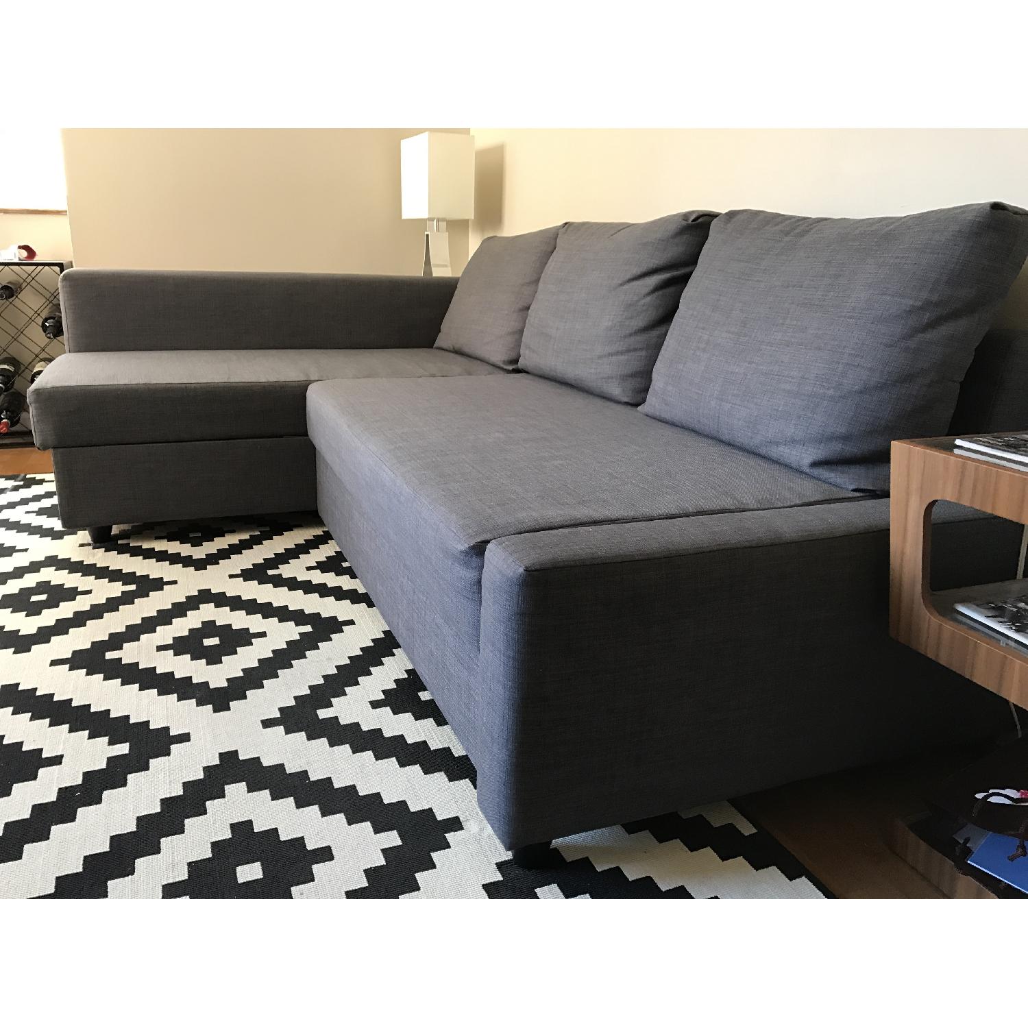 Ikea Sectional Pull Out Sofa Bed w/ Storage - image-3
