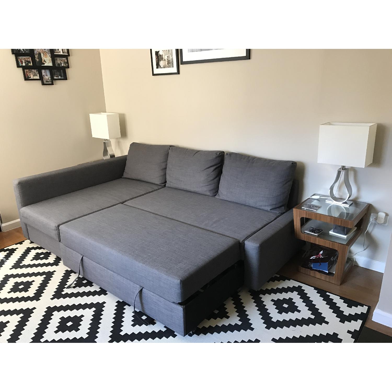Ikea Sectional Pull Out Sofa Bed W Storage Aptdeco