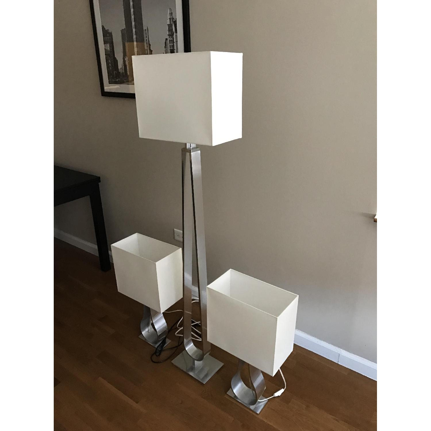 Ikea Matching Floor Lamp + 2 Table Lamps - AptDeco