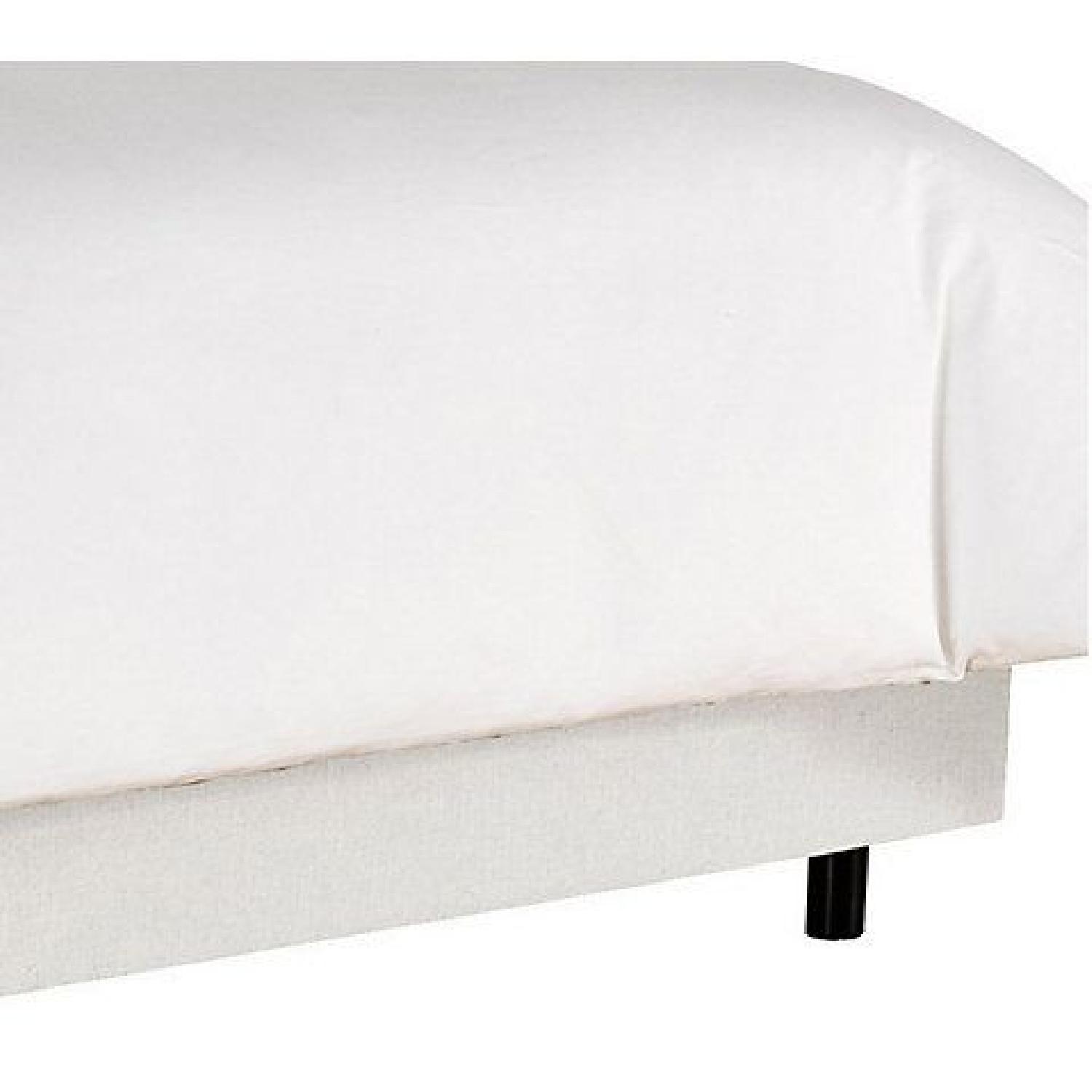One Kings Lane Novak Queen Bed Frame in Talc Linen - image-3
