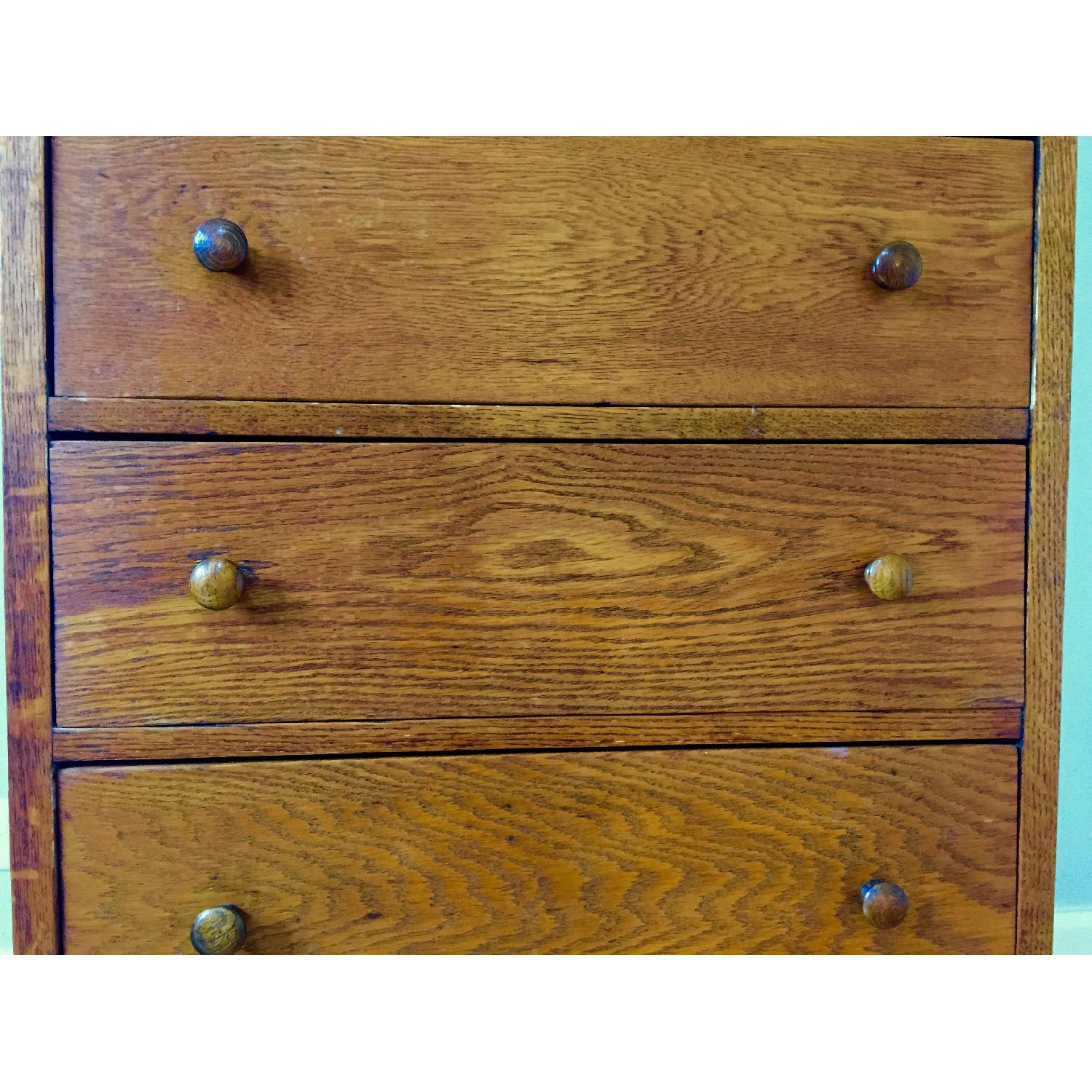 Antique Tiger Oak 5Drawer Dresser AptDeco