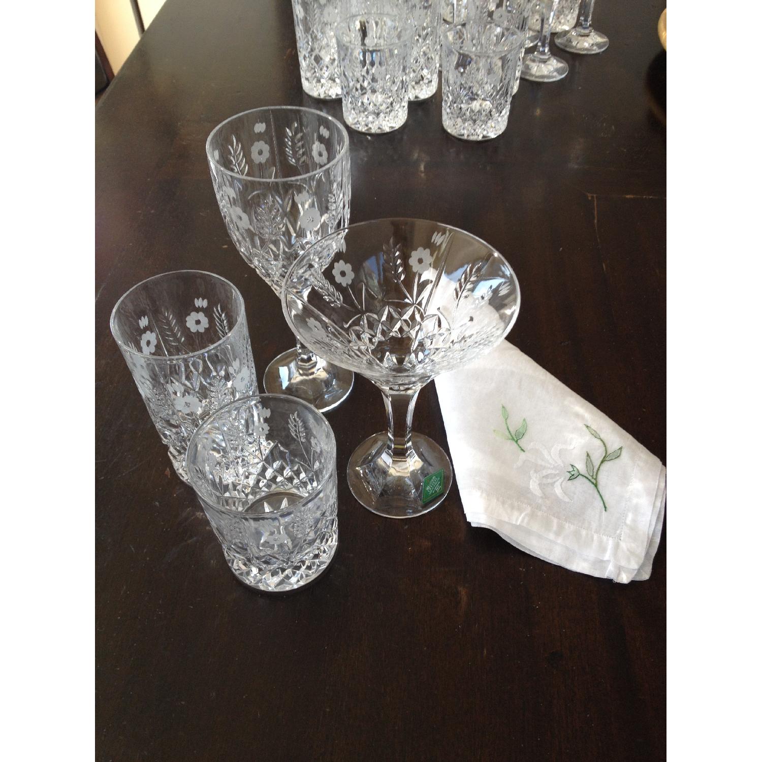 Godinger Stephanie Handcrafted Lead Crystal Glasses - image-2