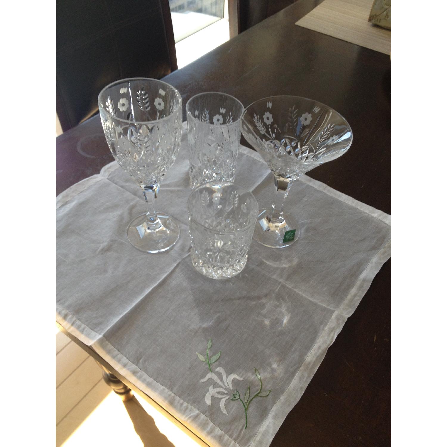 Godinger Stephanie Handcrafted Lead Crystal Glasses - image-3