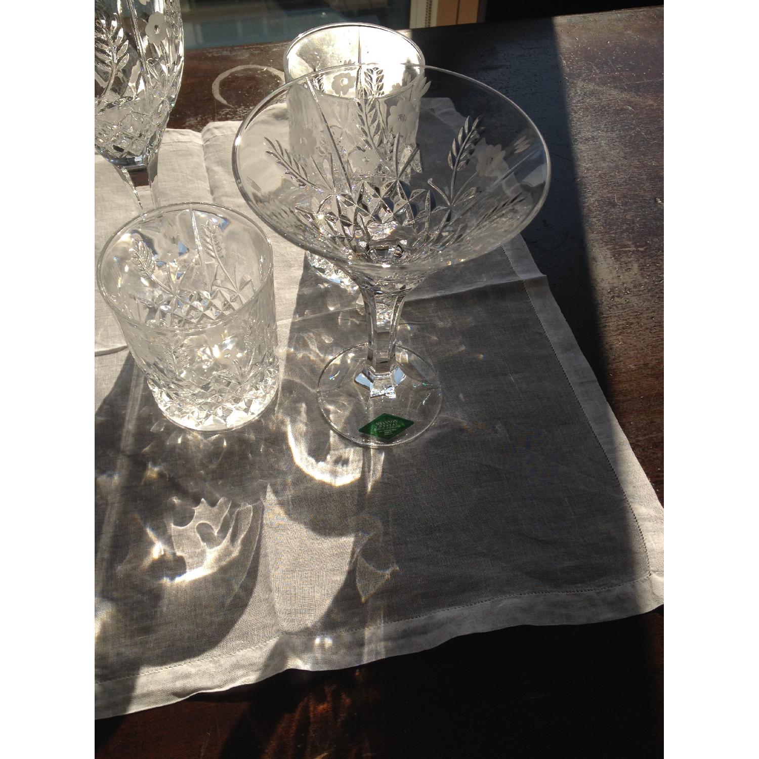 Godinger Stephanie Handcrafted Lead Crystal Glasses - image-4