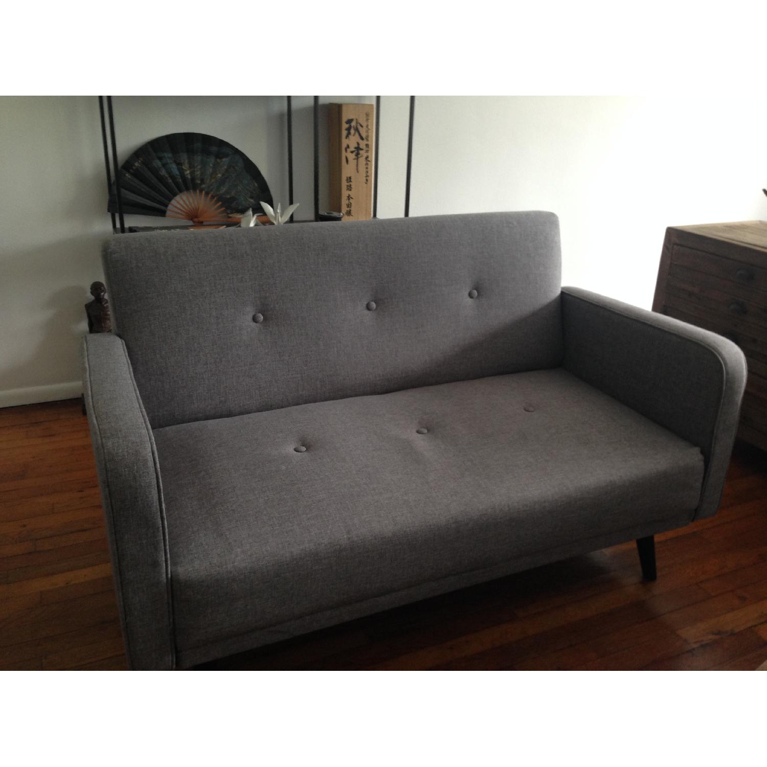 Light Grey Loveseat - image-1
