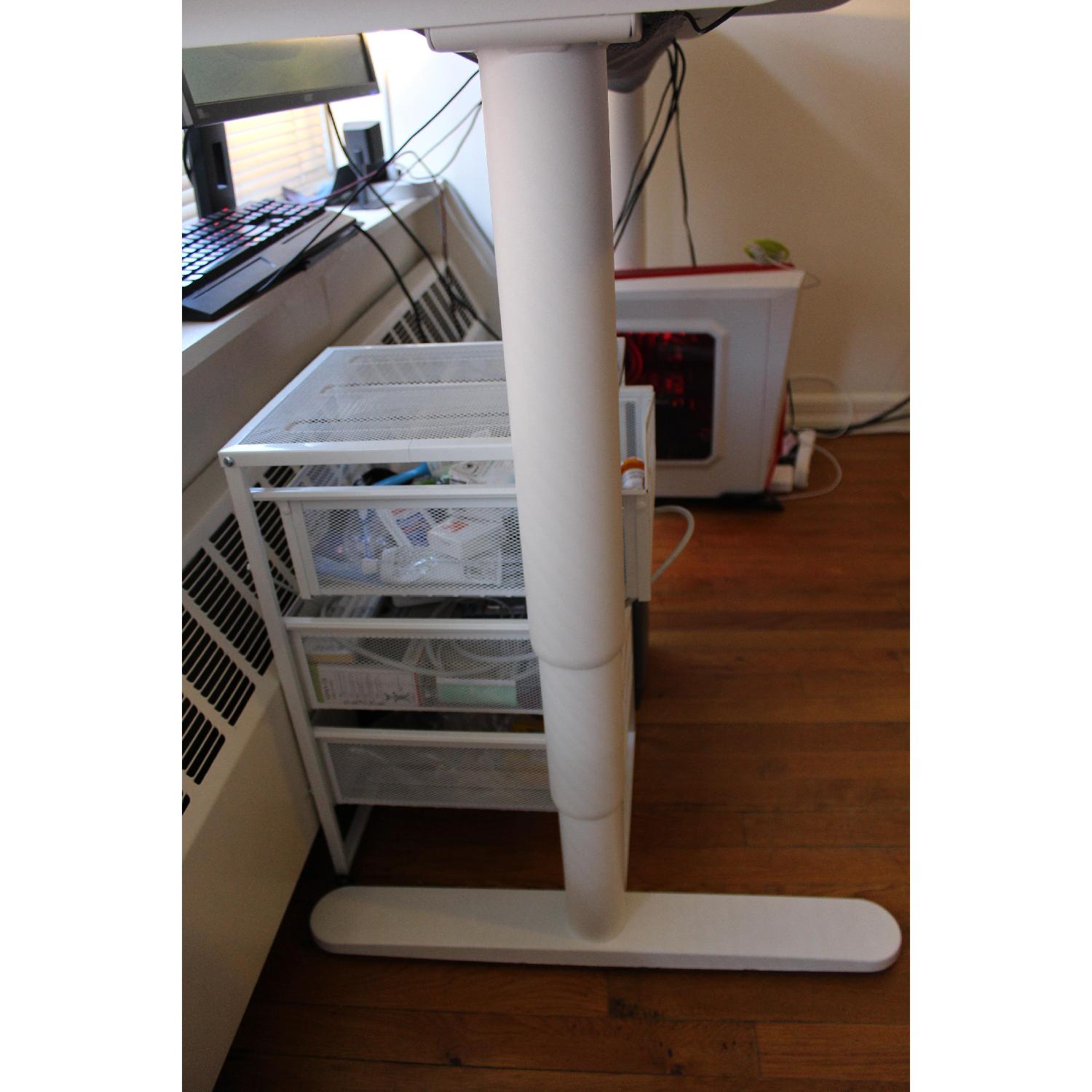 Ikea Bekant 5 Sided Stand/Sit Desk in White - image-8