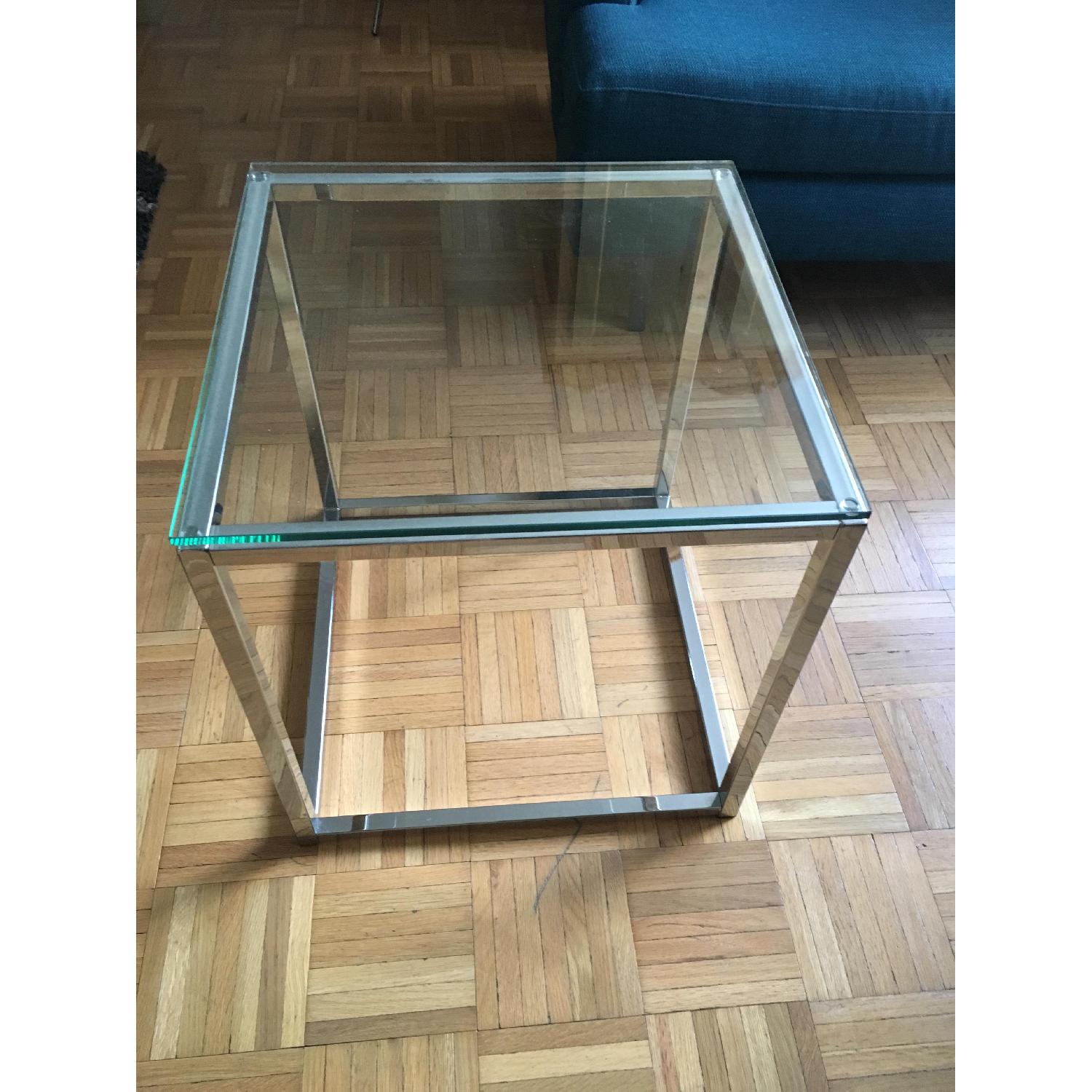 CB2 Smart Glass Side Table - image-2
