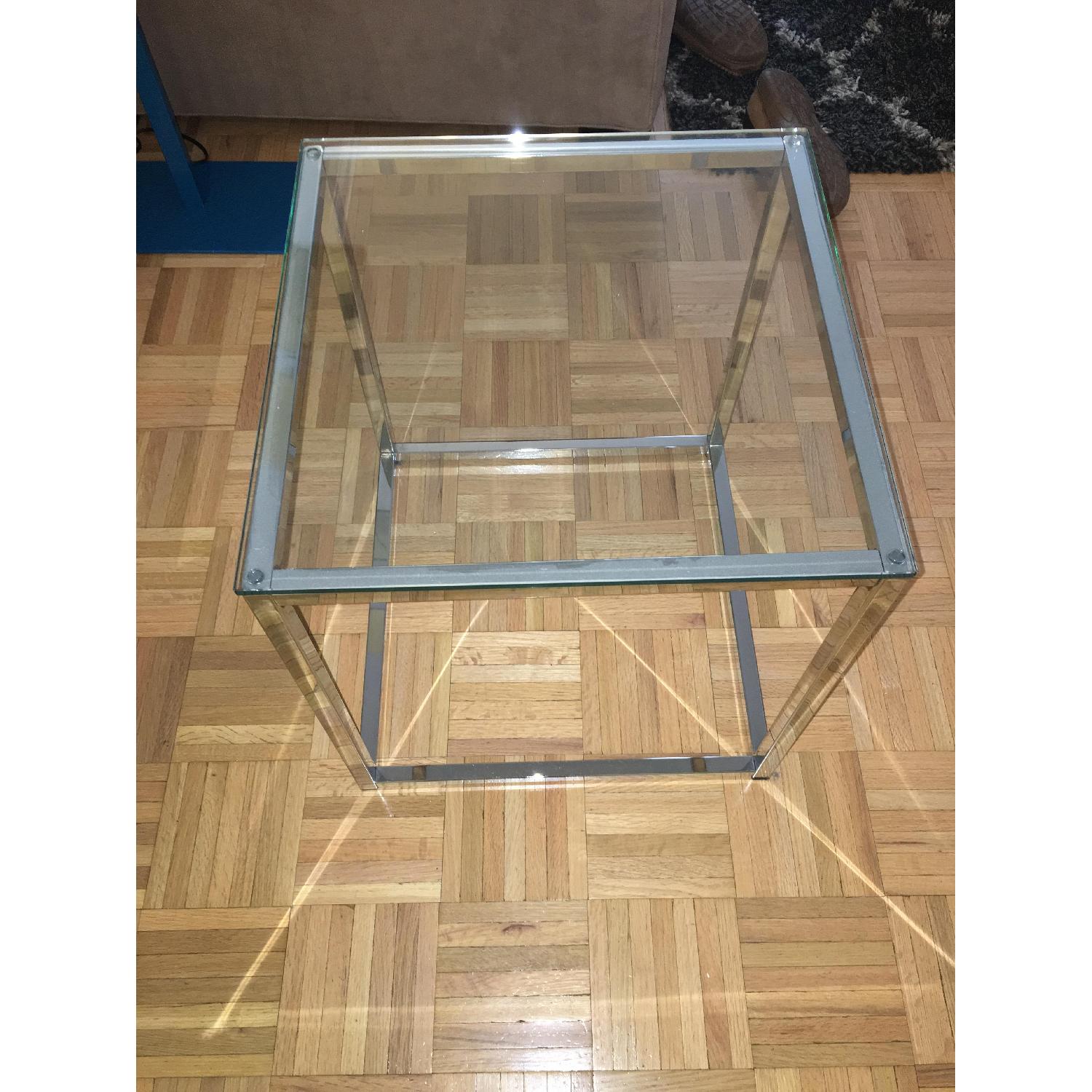 CB2 Smart Glass Side Table - image-3