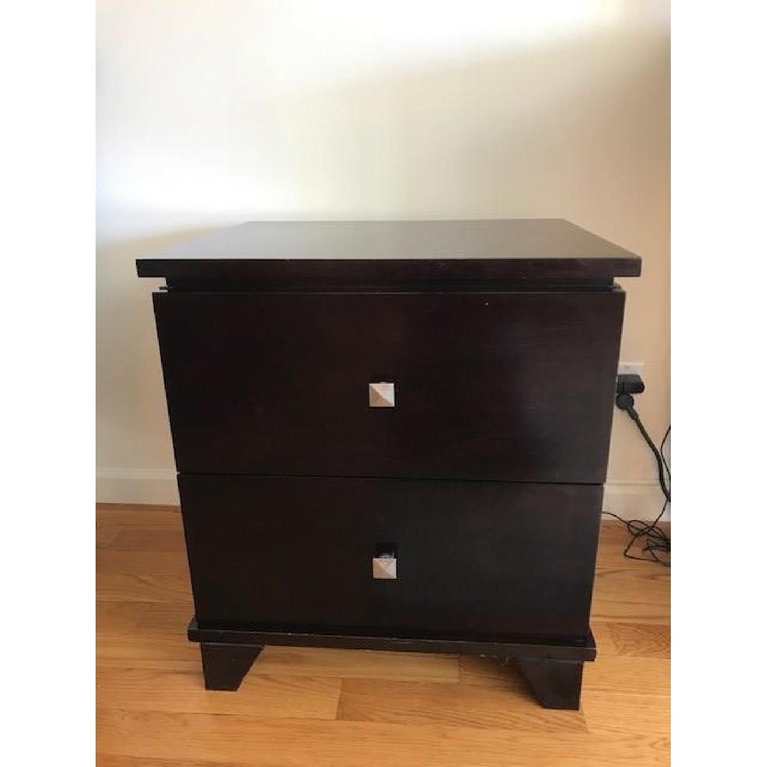 Ligna Furniture Two-Drawer Wooden Nightstands - image-1