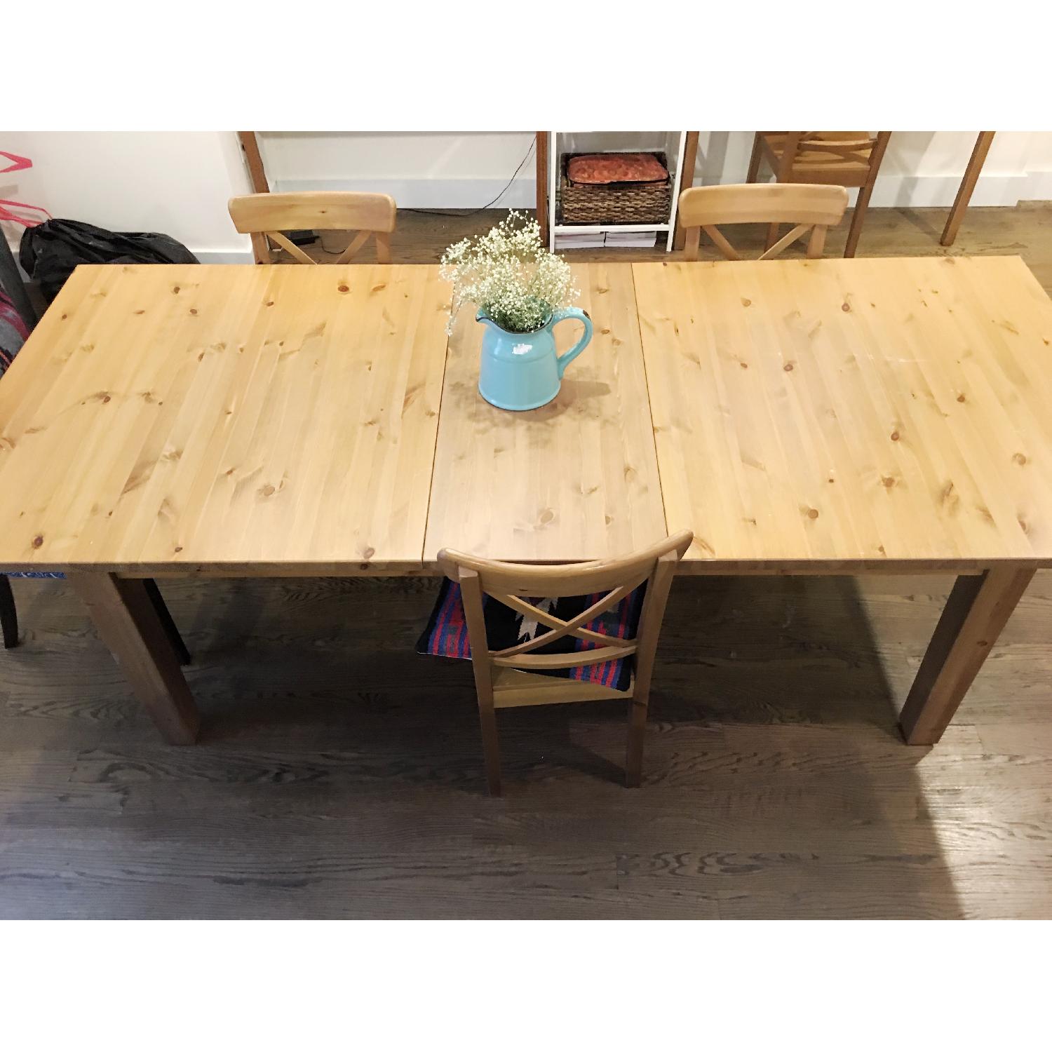 Ikea Extendable Dining Table w/ 4 Chairs - image-4