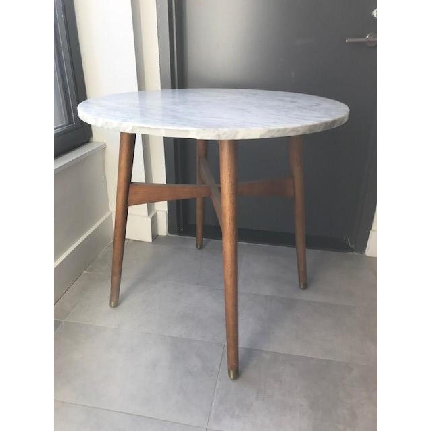 West Elm Reeve Marble Table - image-1