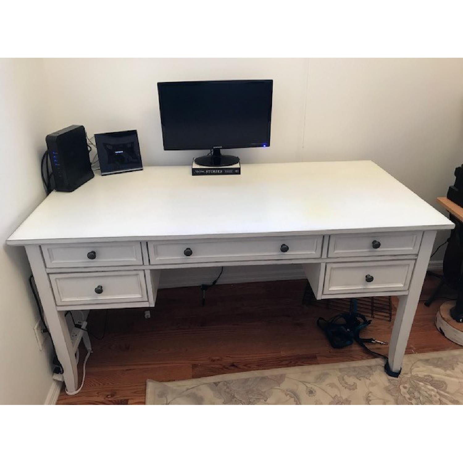 White Wood Desk - image-1