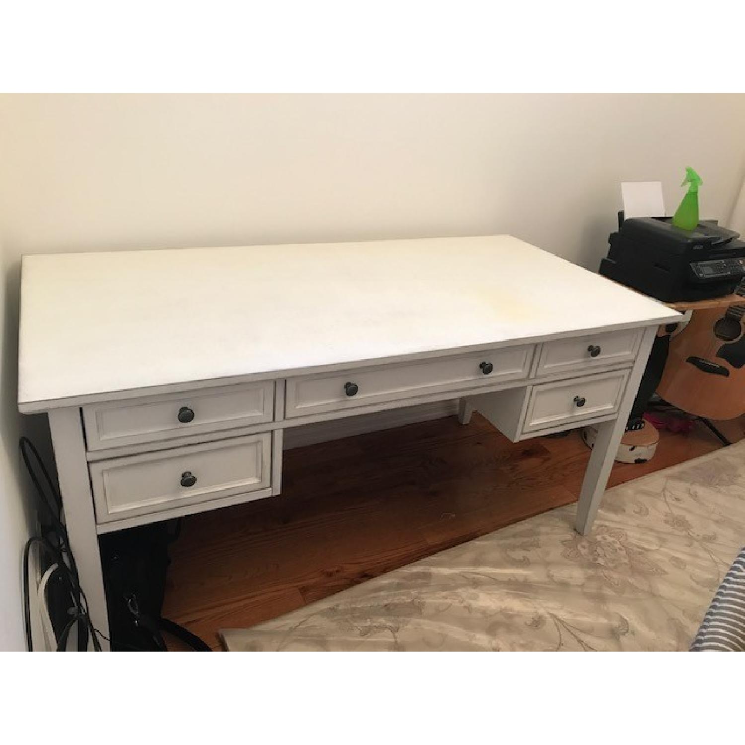 White Wood Desk - image-5