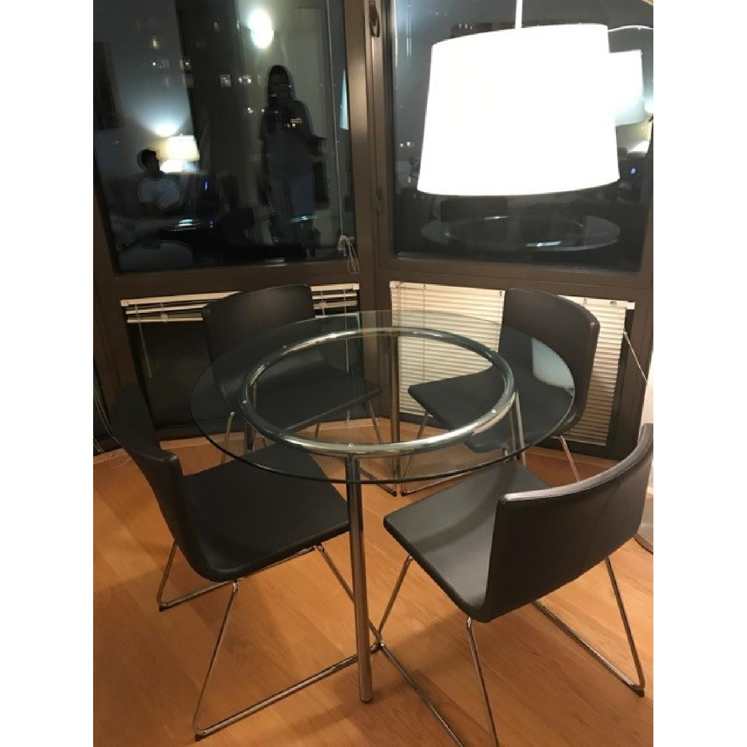 Ikea Dining Round Table w/ 4 Chairs - image-2