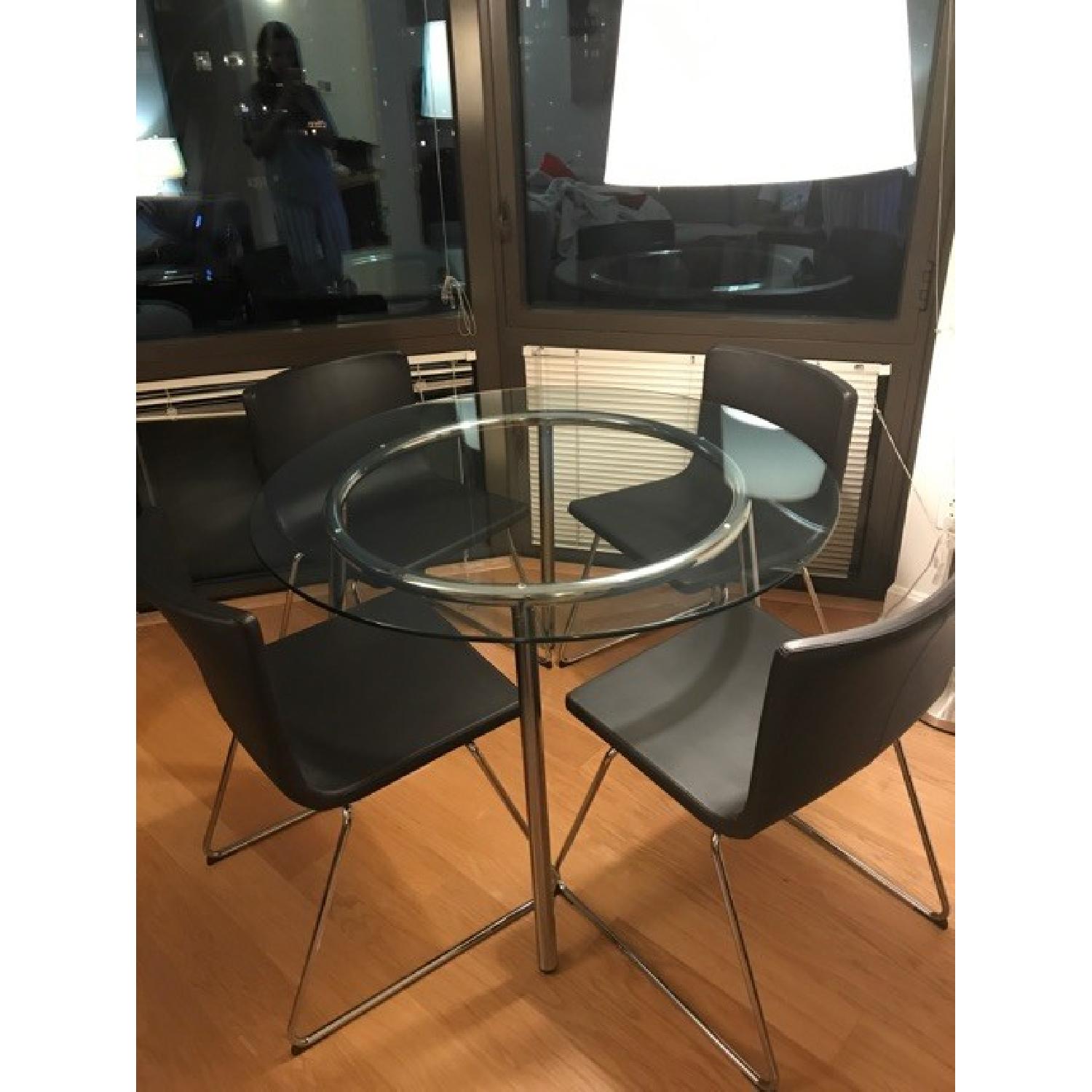Ikea Dining Round Table w/ 4 Chairs - image-3