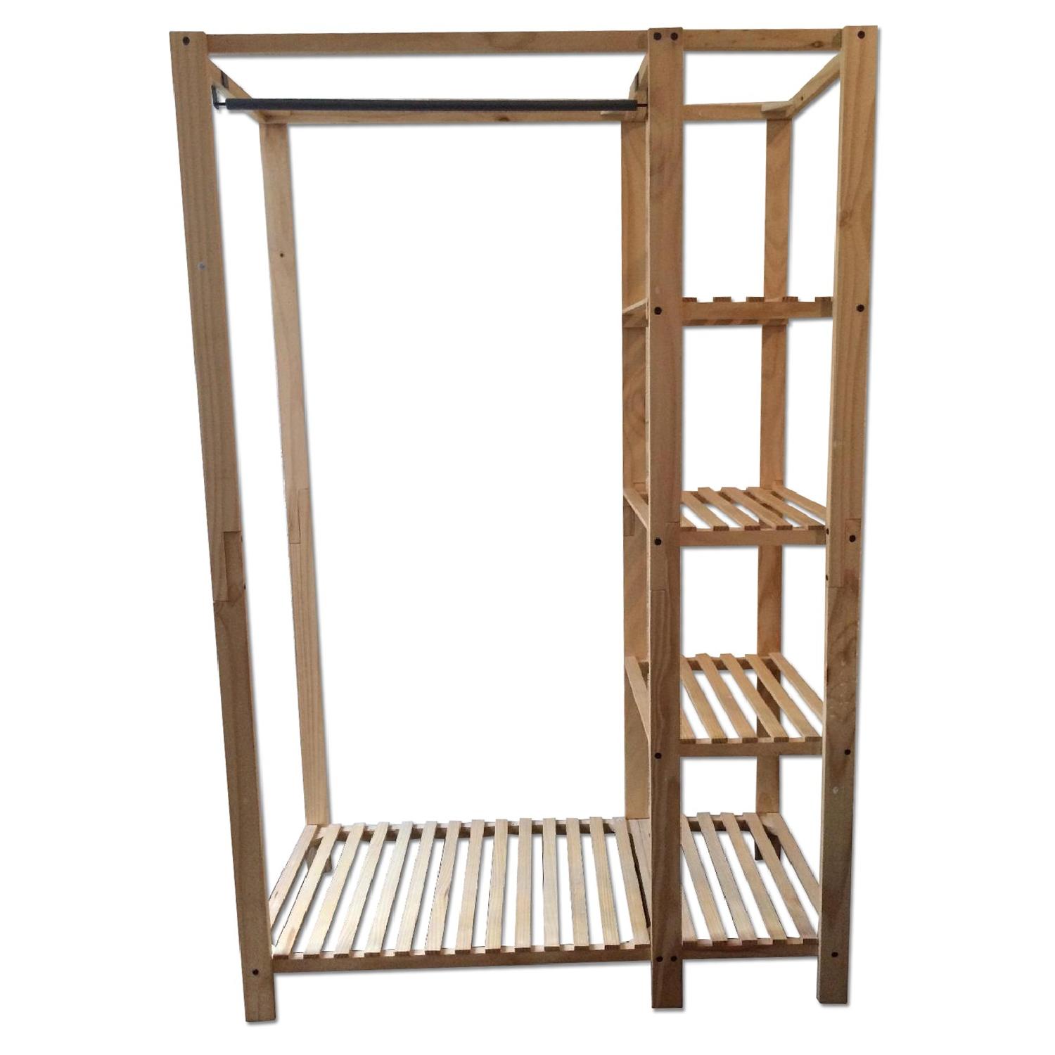 Whitmor WoodSlat Wardrobe AptDeco
