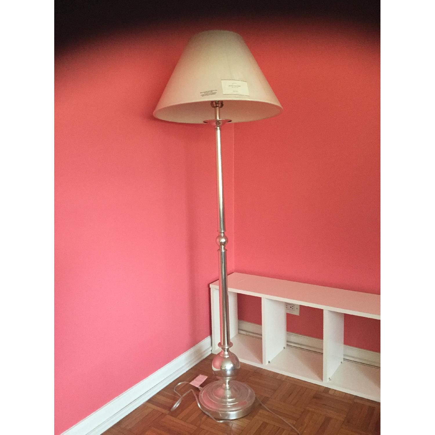 Pottery Barn Gillian Silver Floor Lamp - image-1
