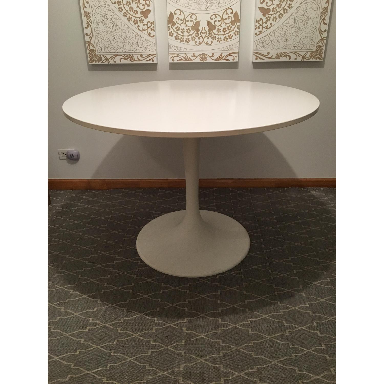 Ikea Round White Table - image-1