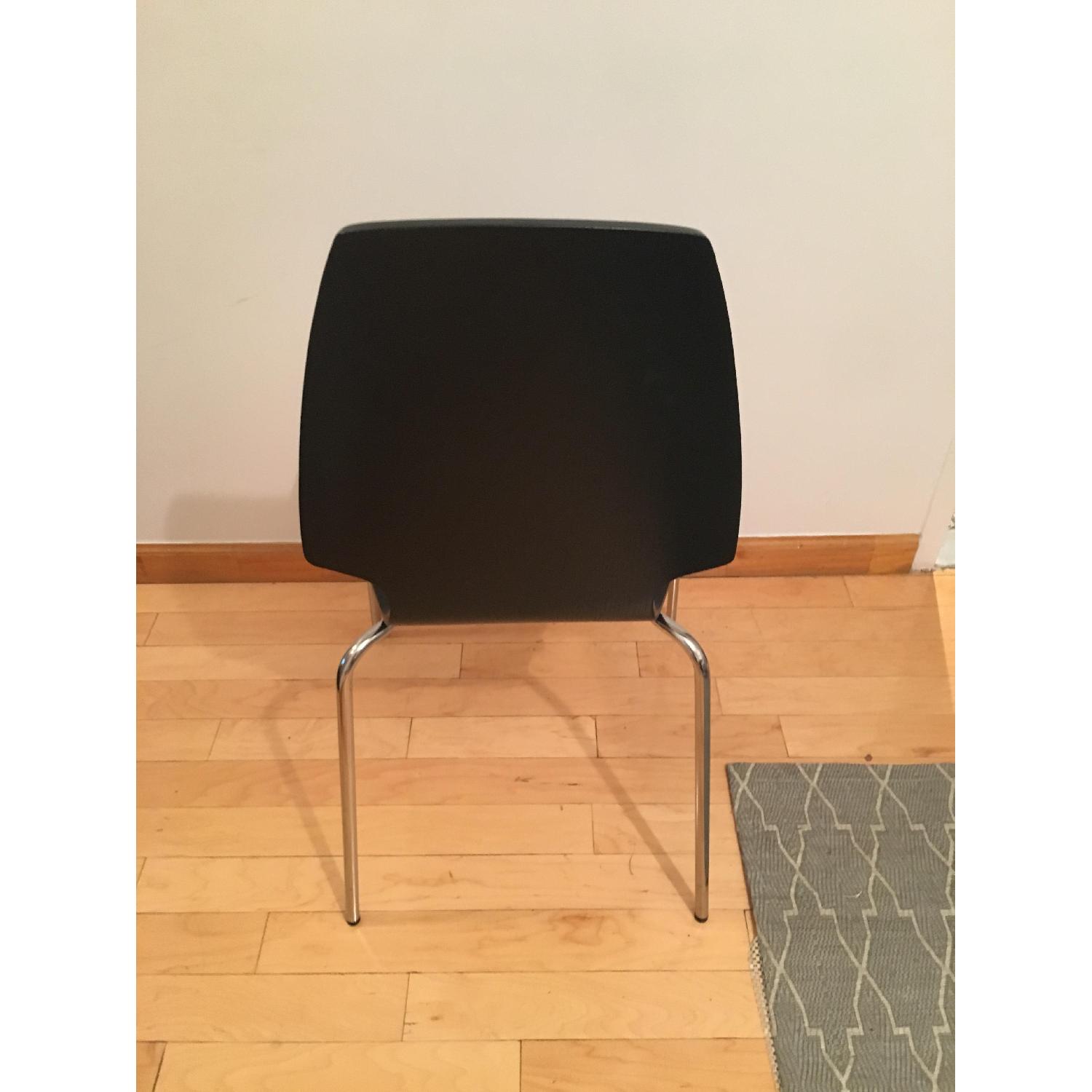 Modern Black Wood Kitchen Chairs AptDeco