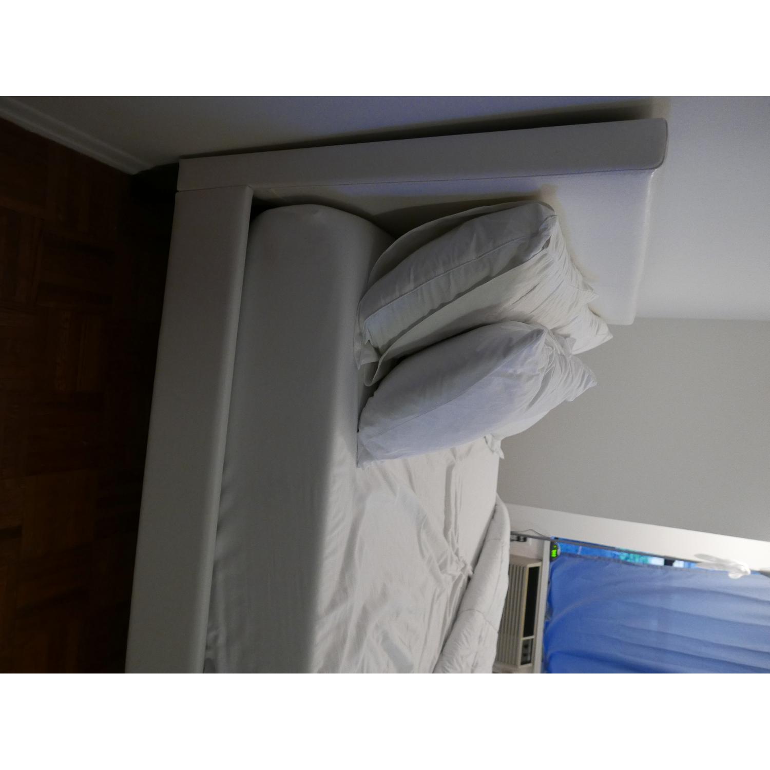 Downtown Queen White Bed Frame - image-1