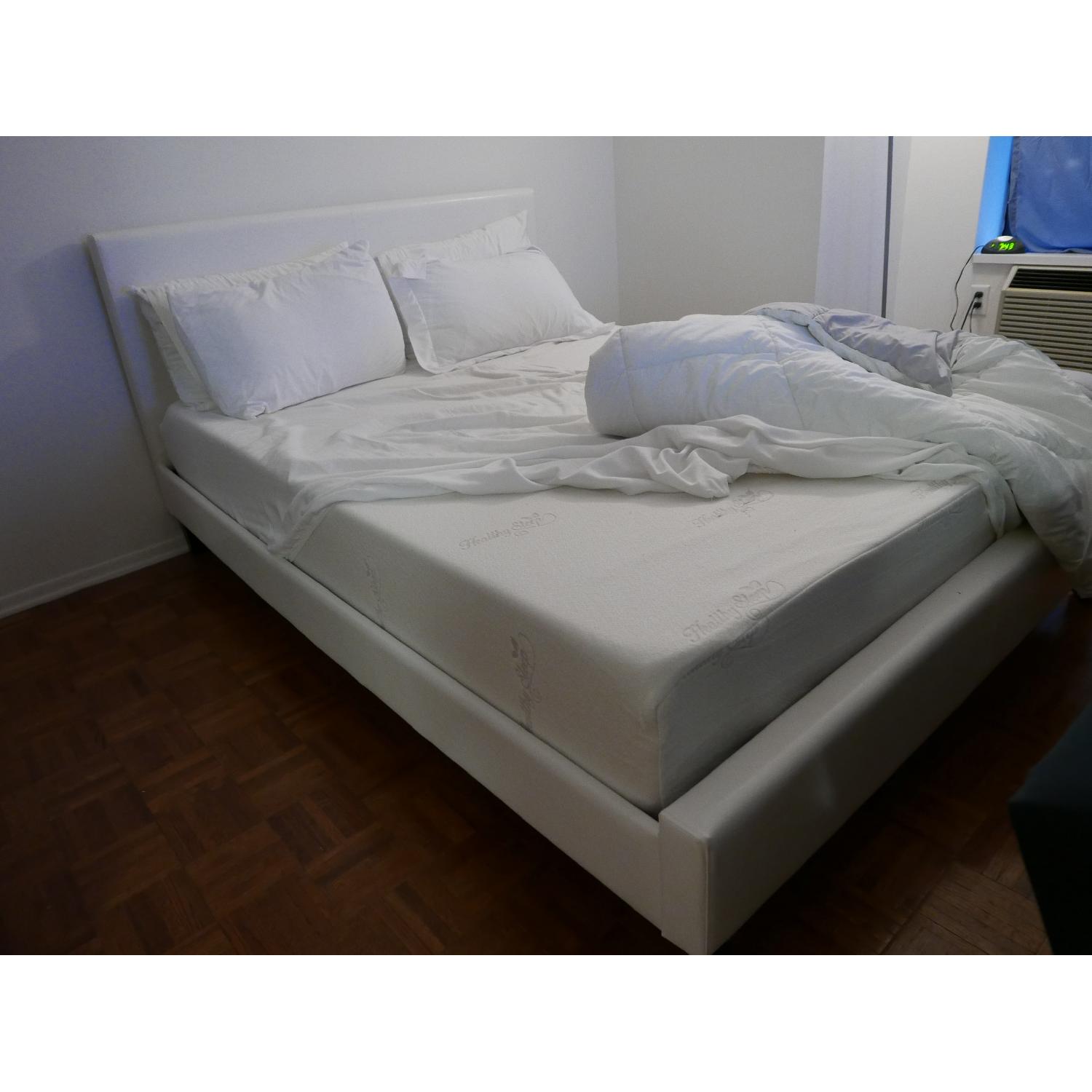 Downtown Queen White Bed Frame - image-3