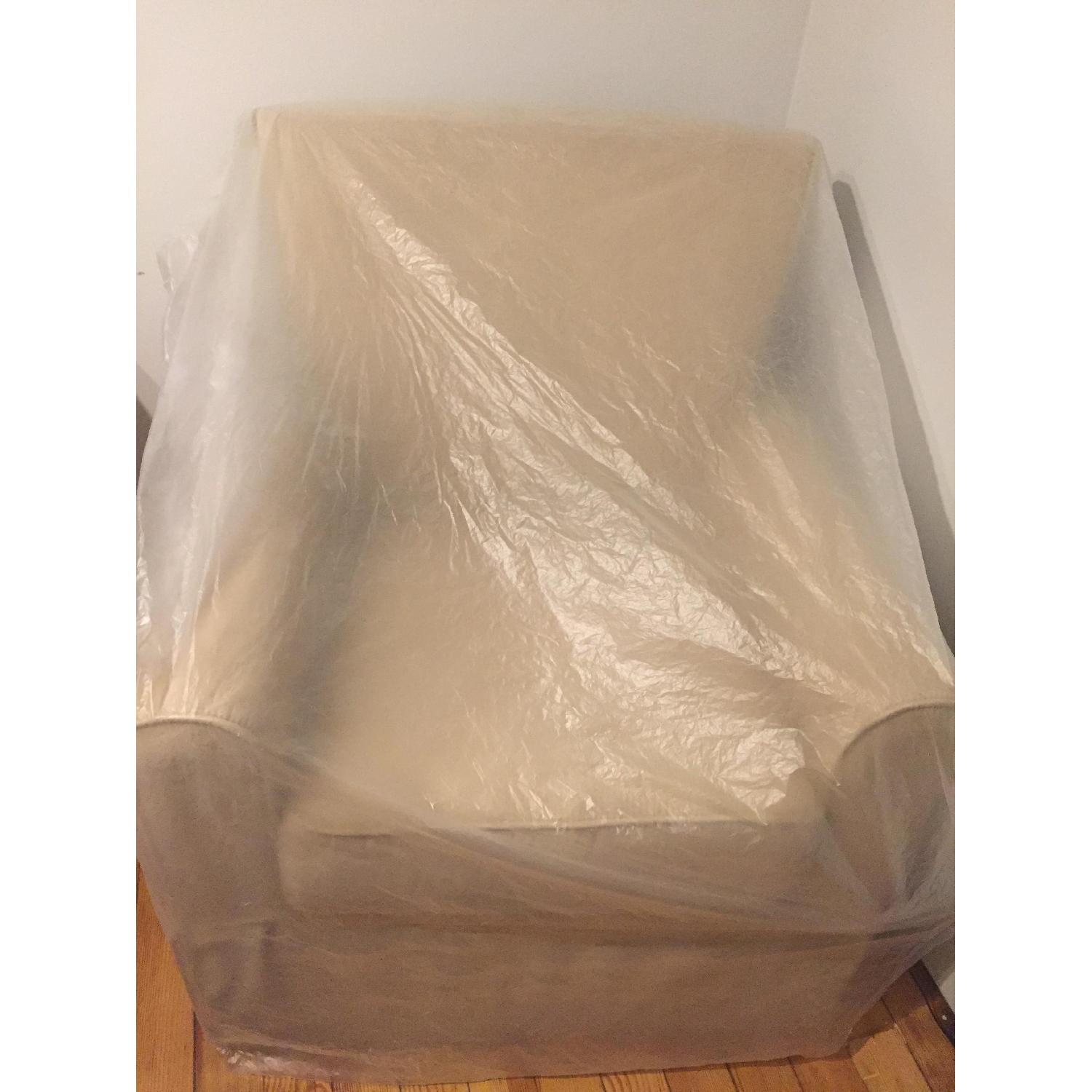 Simmons Bedding Co Swivel Glider Taupe Beige Chair - image-1