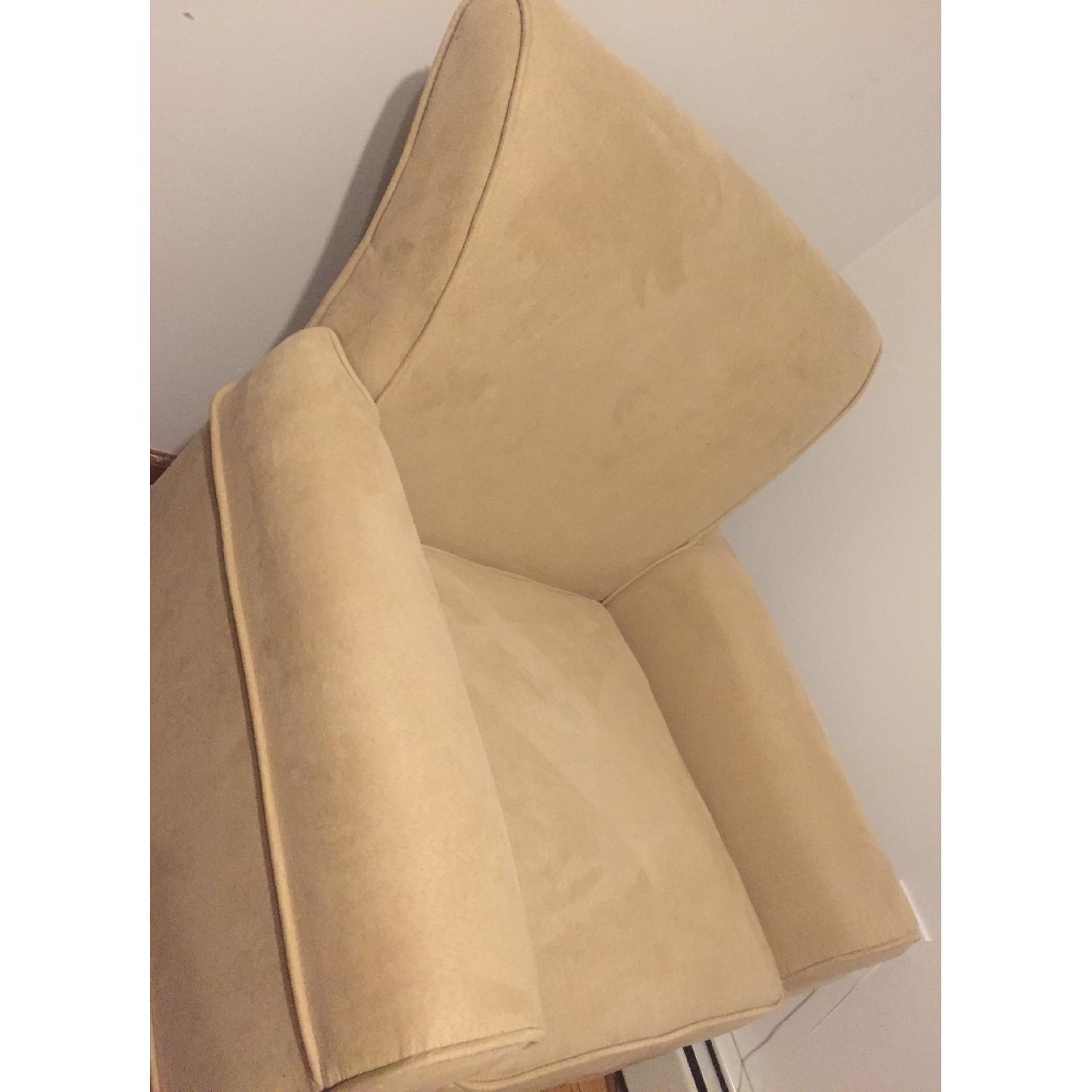 Simmons Bedding Co Swivel Glider Taupe Beige Chair - image-2