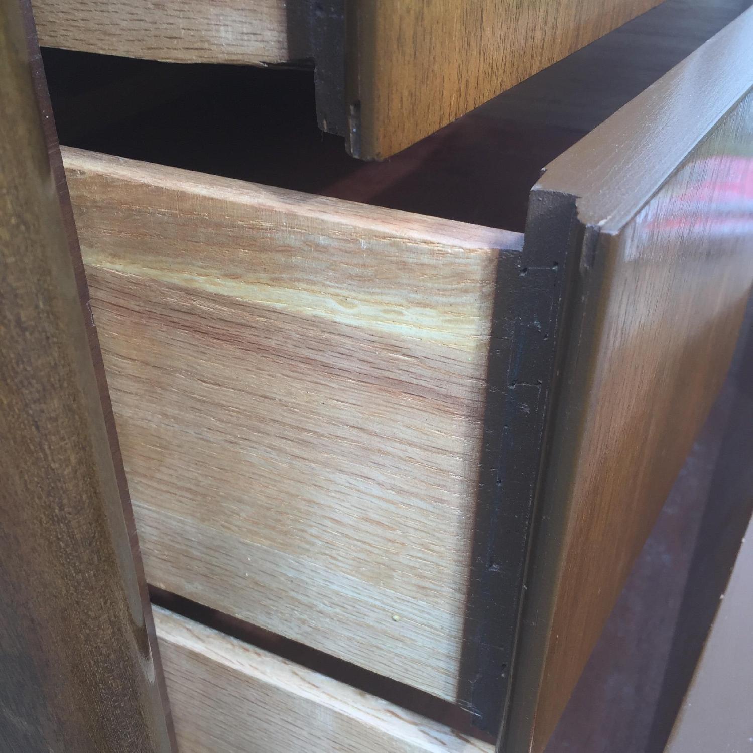 Mid-Century Modern Diamond Front Highboy Dresser - image-5