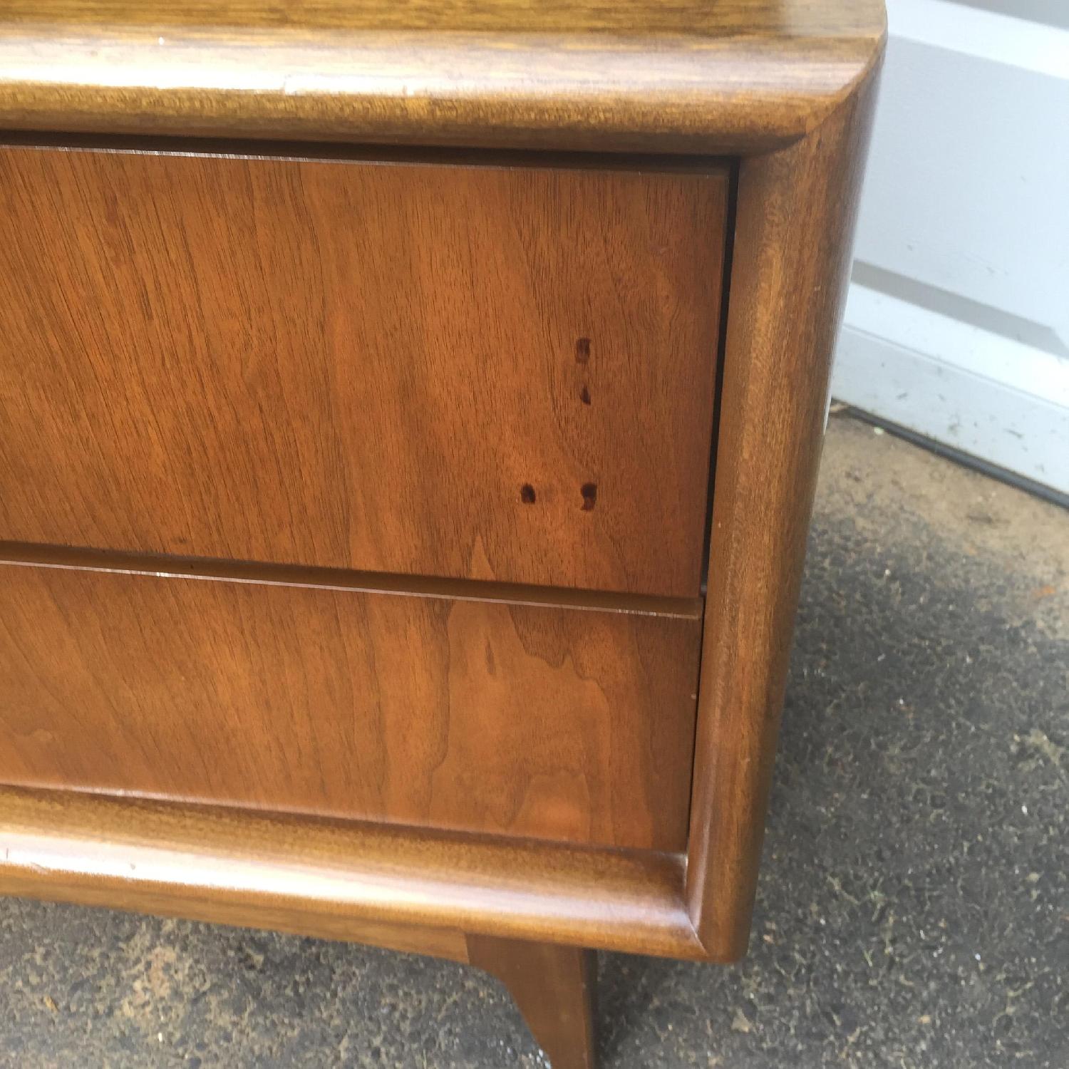 Mid-Century Modern Diamond Front Highboy Dresser - image-10