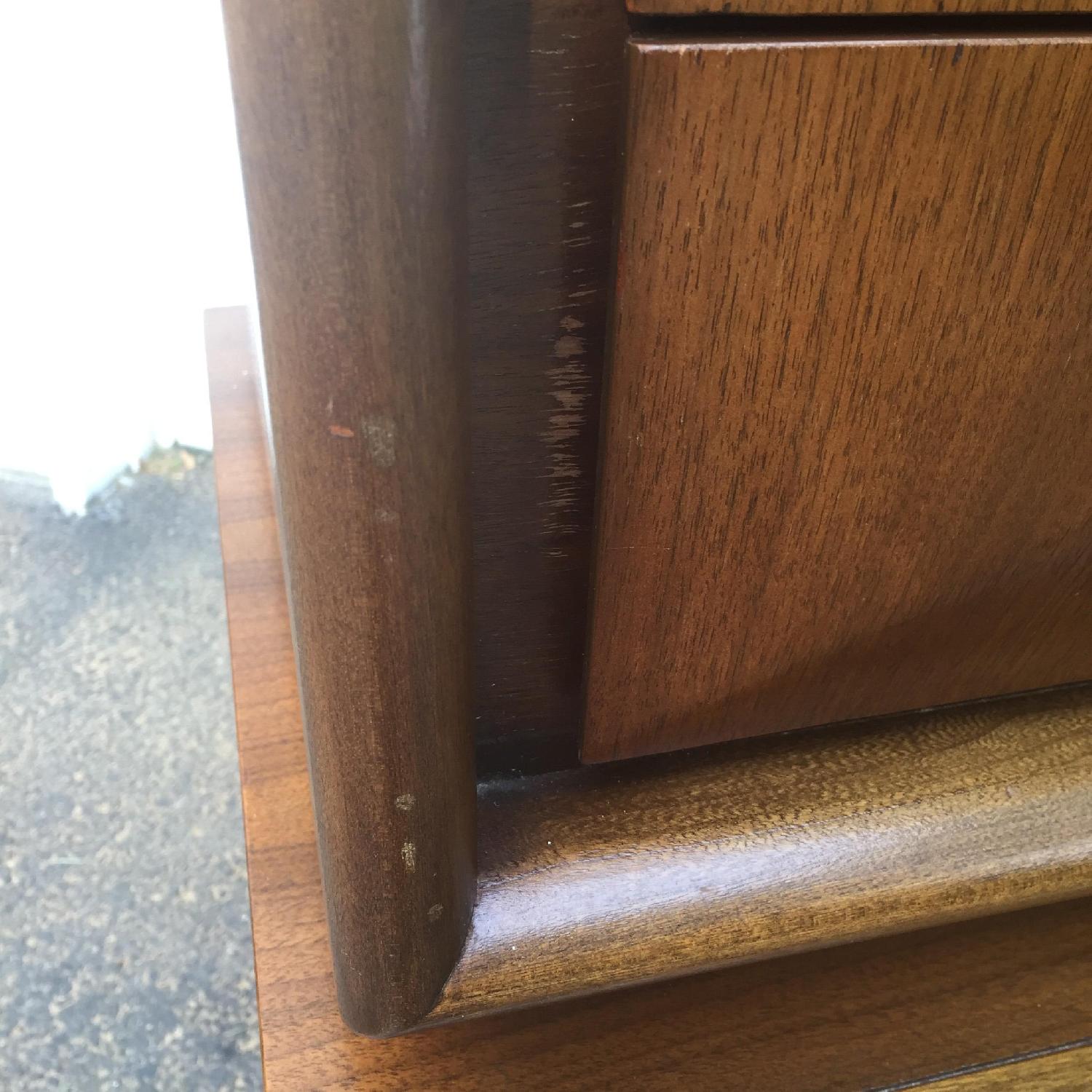 Mid-Century Modern Diamond Front Highboy Dresser - image-13