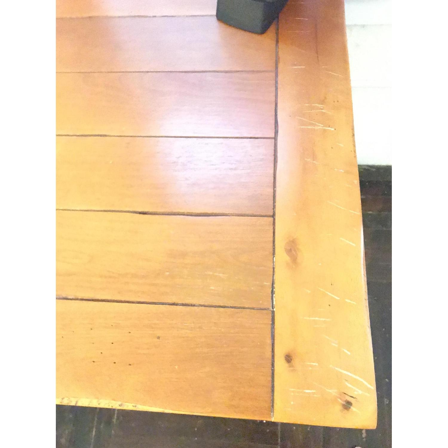 Pottery Barn Sawhorse Wood & Metal Desk - image-2