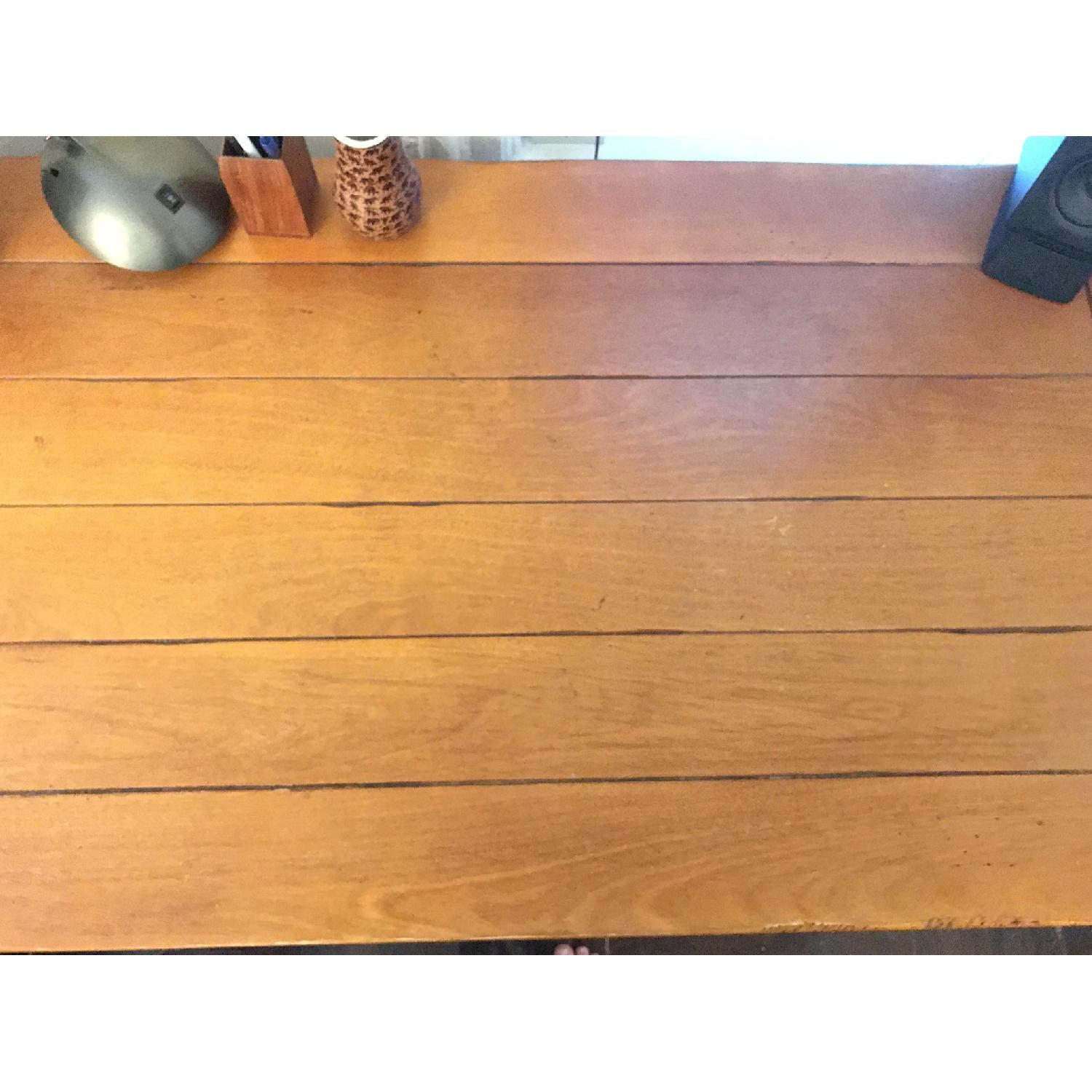 Pottery Barn Sawhorse Wood & Metal Desk - image-3