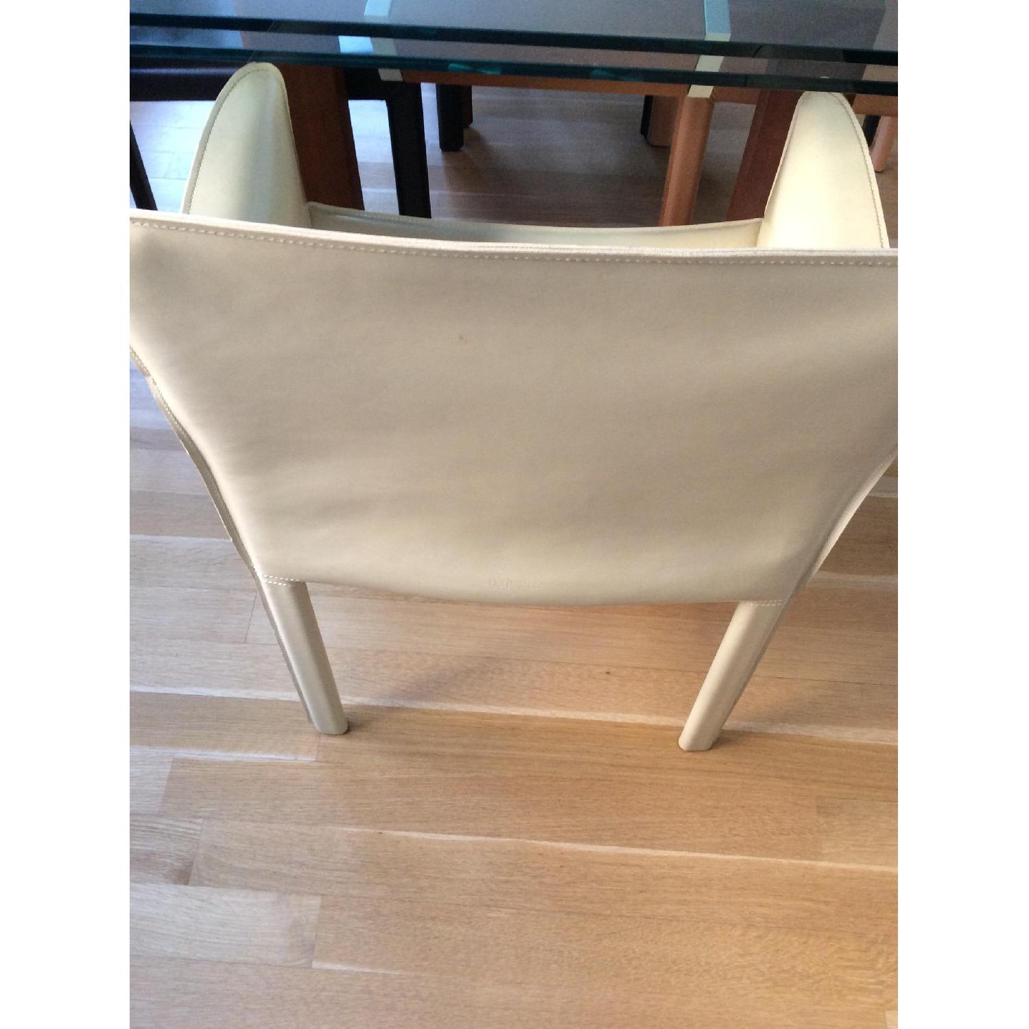 Italian Glass Table w/ 6 Leathers Chairs - image-9