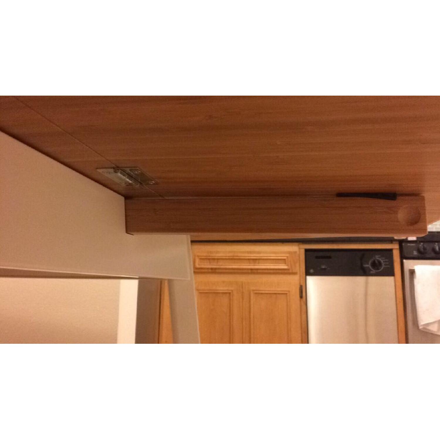 Ikea Bamboo Drop-Leaf Extendable Dining Table - image-3