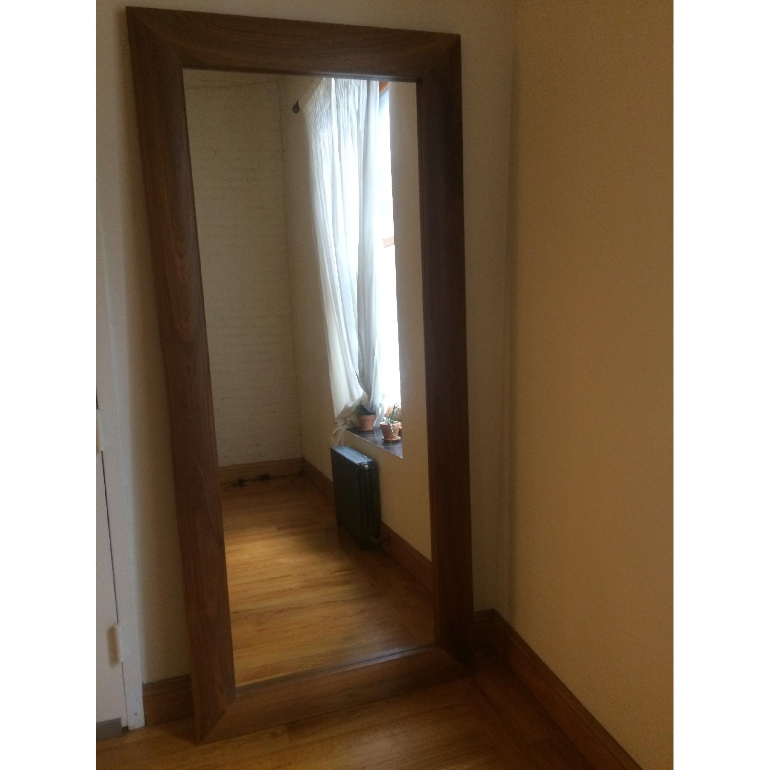 Room & Board Walnut Standing Floor Mirror - image-1