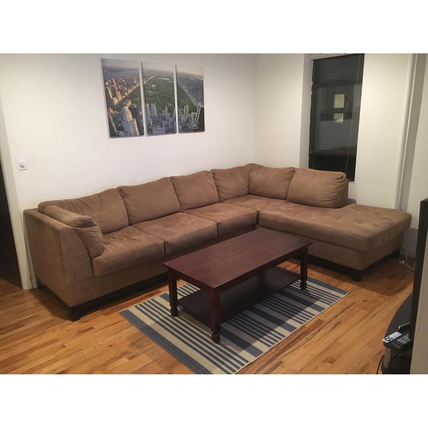 Raymour & Flanigan 2 Piece Sectional Sofa - image-1