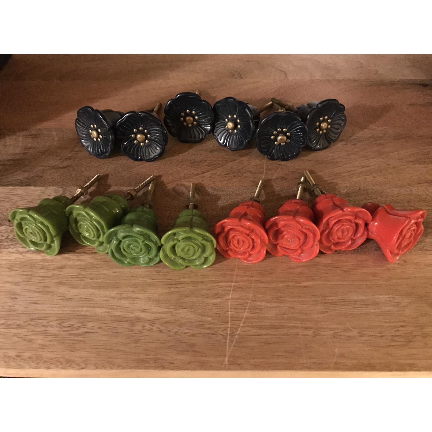 Anthropologie Floral Decorative Knob - image-1