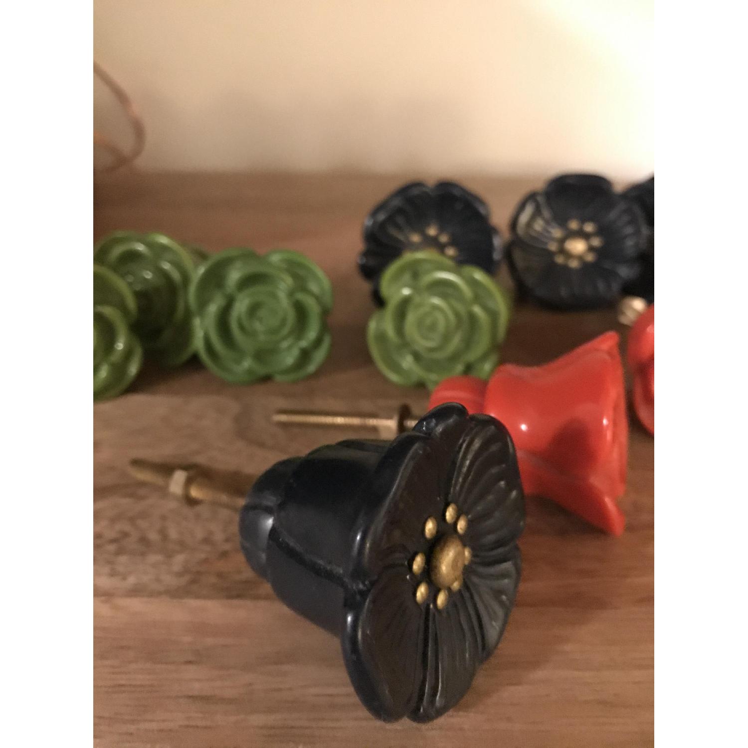 Anthropologie Floral Decorative Knob - image-2