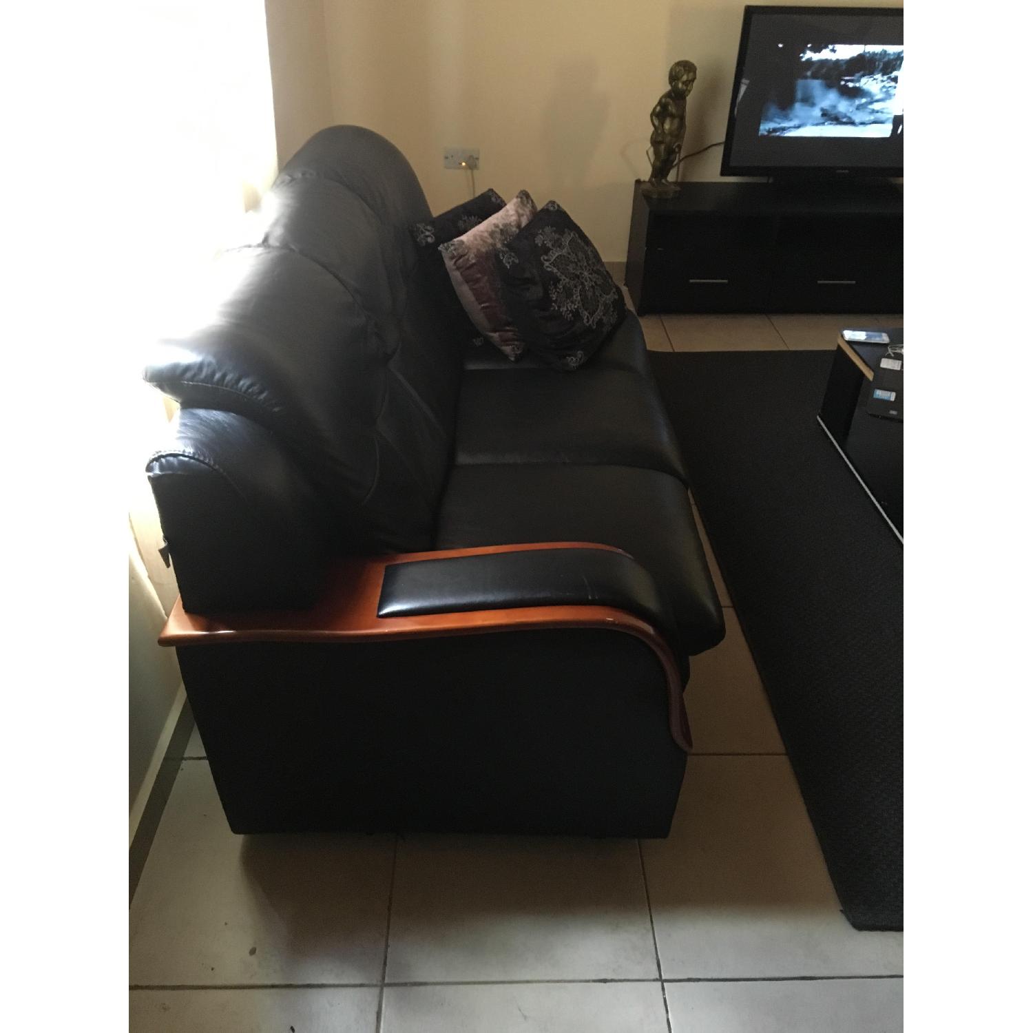 Jerome's Furniture Leather Sofa AptDeco